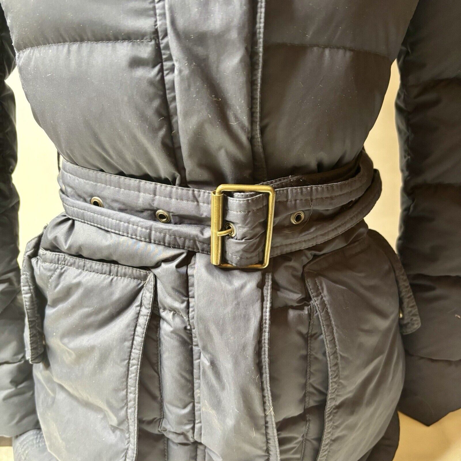 Burberry Burberry Brit W's Navy Down Parka Coat XS Size XS / US 0-2 / IT 36-38 - 2 Thumbnail