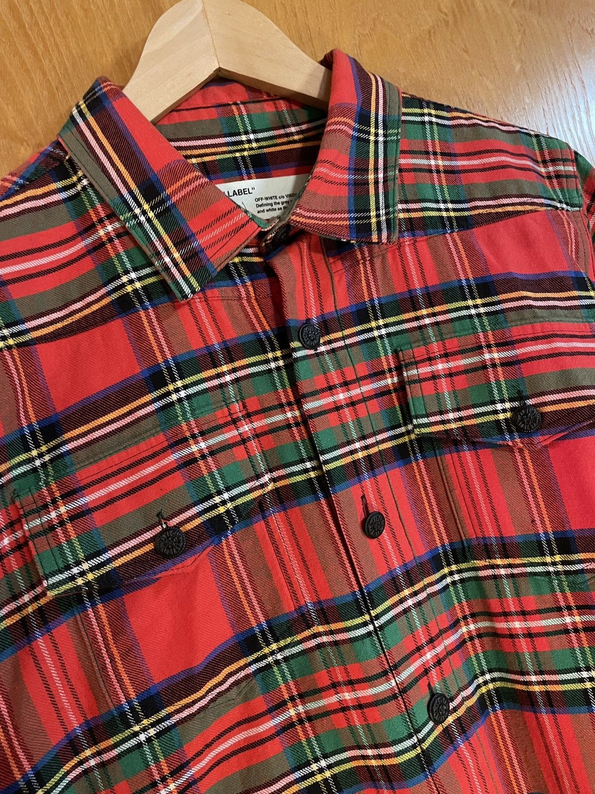 Off-White Off-White Spray Paint Flannel Shirt Size US XS / EU 42 / 0 - 3 Thumbnail