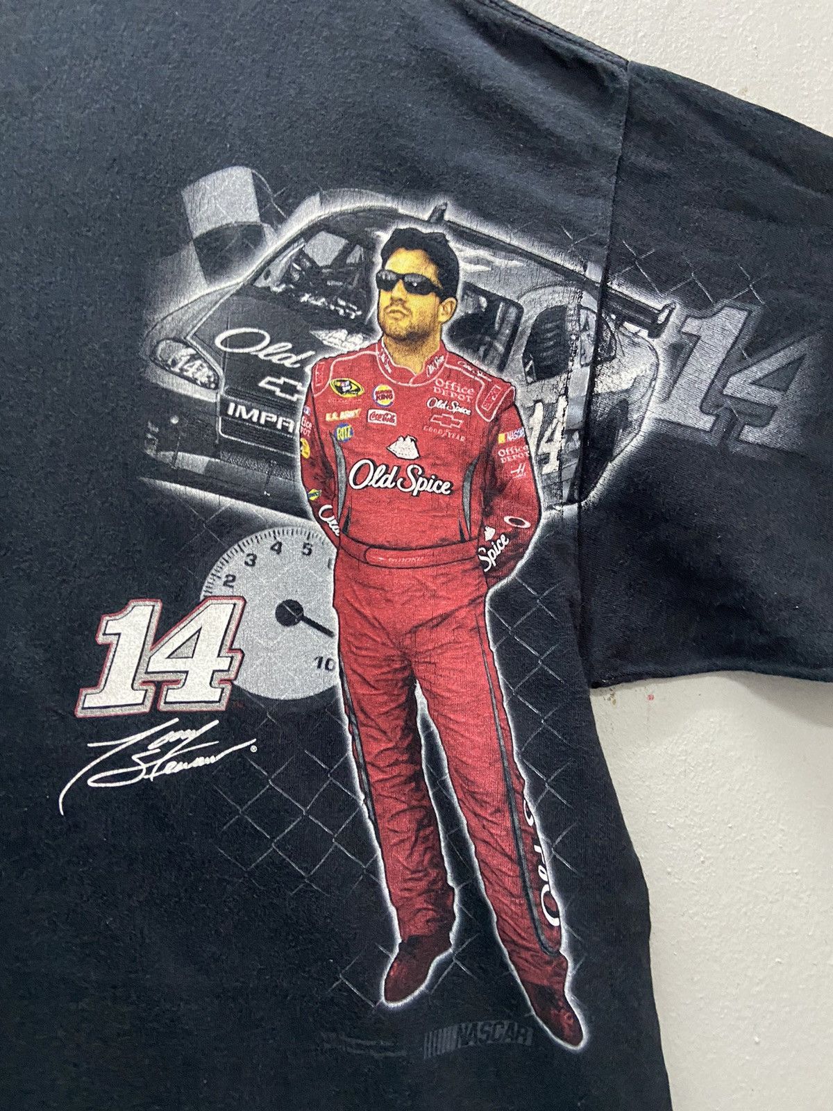 NASCAR TONY STEWART 14 NASCAR POCKET SHORT SLEEVE TEE SHIRT Size US XL / EU 56 / 4 - 3 Thumbnail