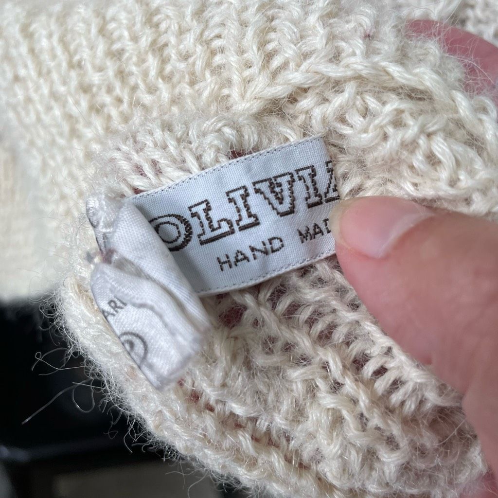 Other Vintage Olivia Paul 100% Alpaca Made in England Texture Knit Size L / US 10 / IT 46 - 4 Thumbnail