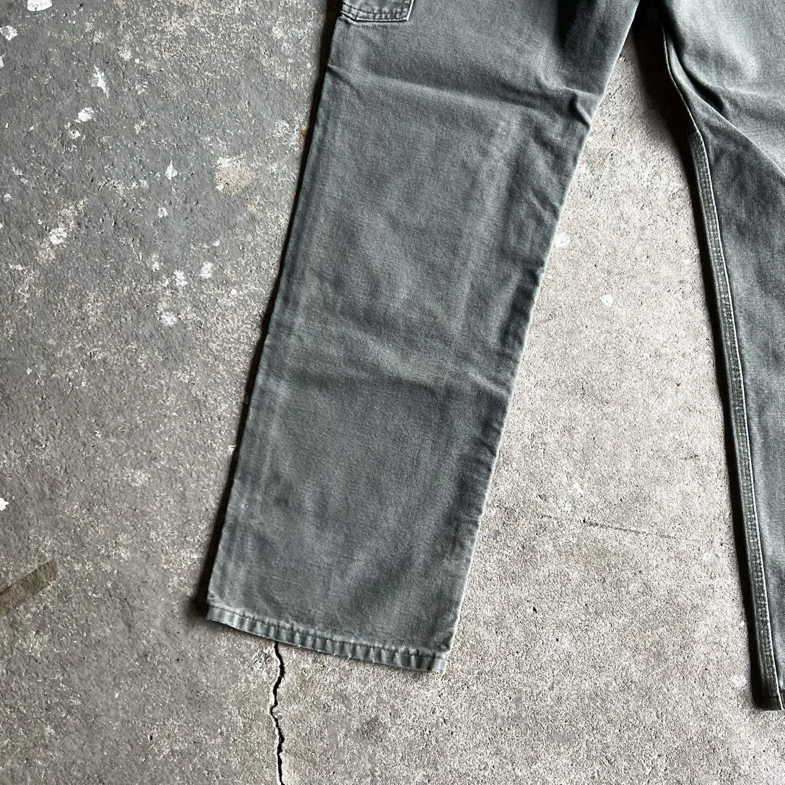 Carhartt × Vintage Carhartt green double knee work wear carpenter pants Size US 27 - 8 Thumbnail