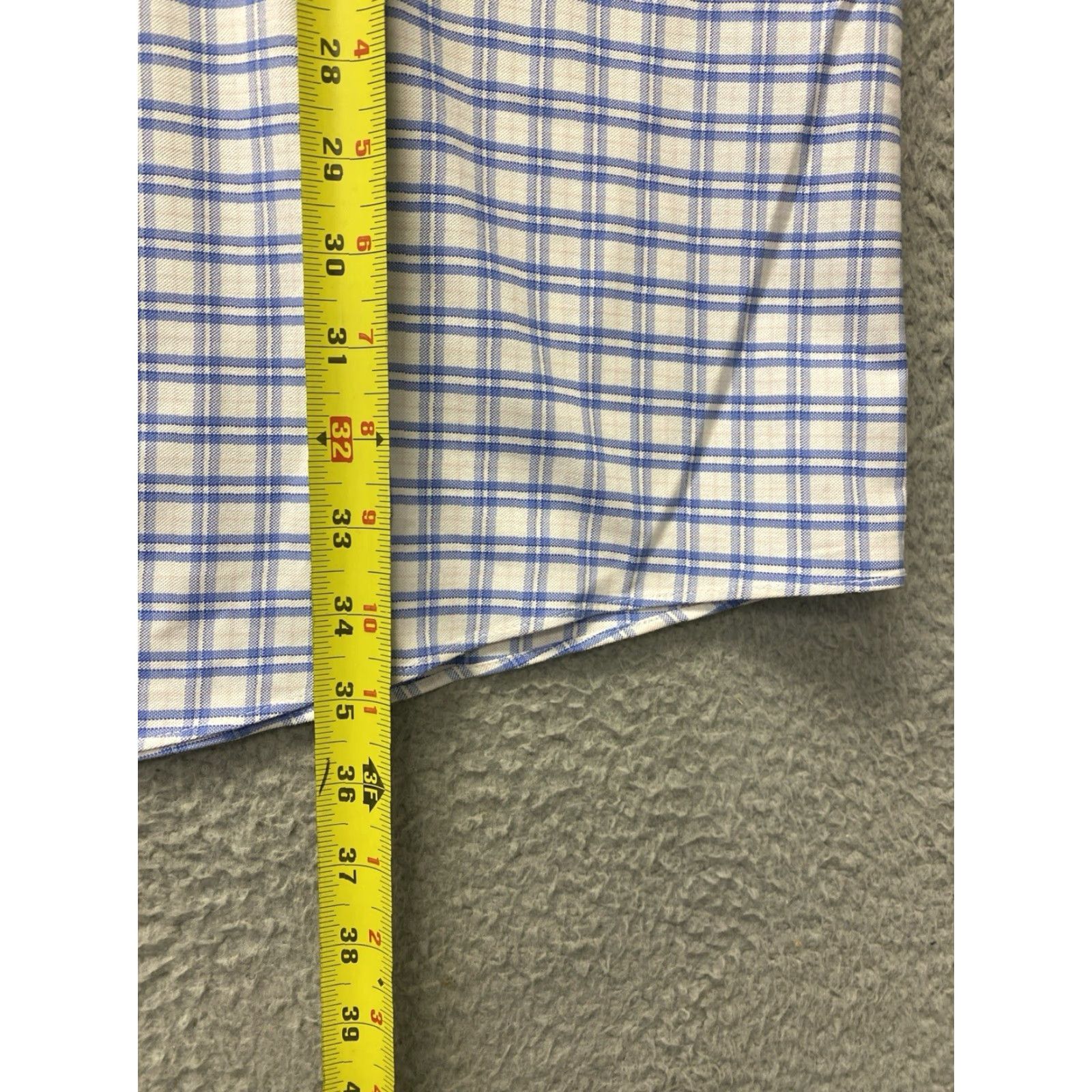 Roundtree & Yorke VINTAGE Roundtree & Yorke Gold Label Dress Shirt Men 18.5 Big & Tall Blue White Check Button-Up Long Sleeve Office Business Casual Size US XXL / EU 58 / 5 - 7 Thumbnail