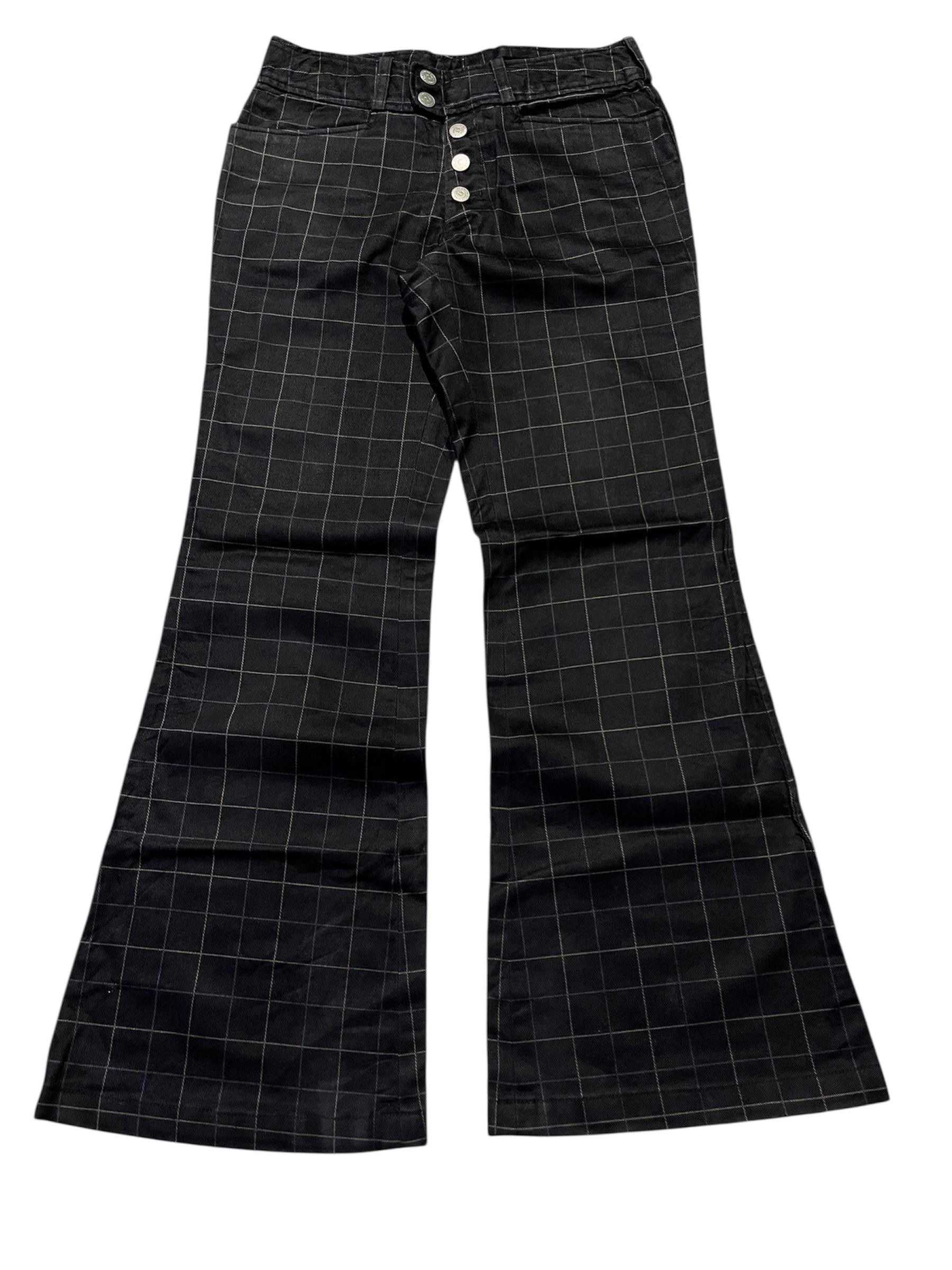 Tornado Mart Tornado Mart Tartan Flared Pants Size US 28 / EU 44 - 1 Thumbnail