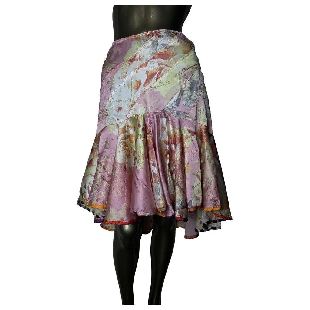 image of Just Cavalli Mid-Length Silk Skirt, Women's (Size 26)