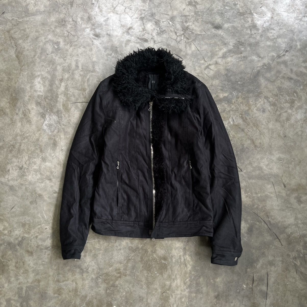 Japanese Brand Paranoid 14th Addiction Style Fur Faux Zip Jacket Size US M / EU 48-50 / 2 - 2 Thumbnail