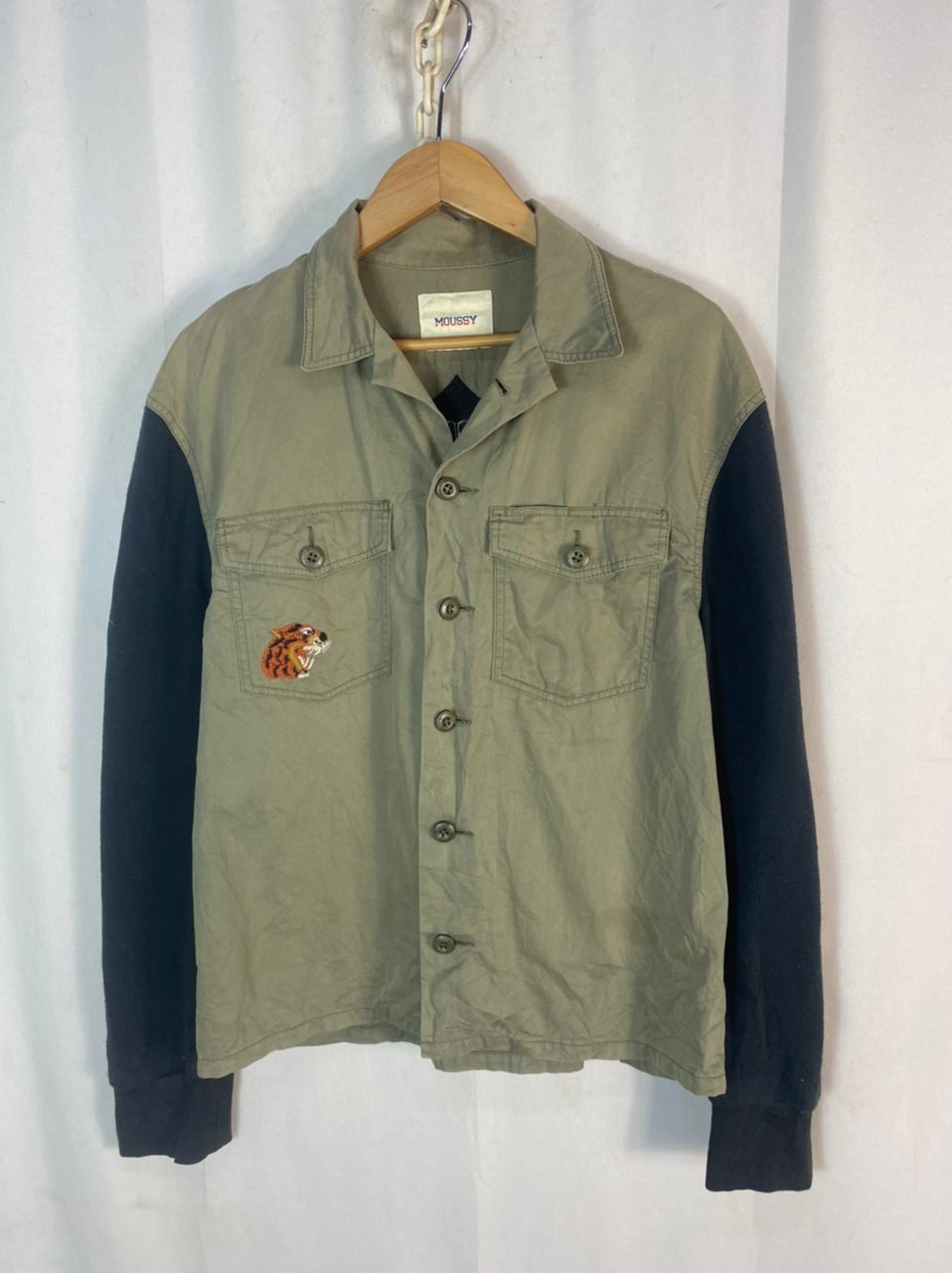 MOUSSY Moussy button up shirt knit sleeveless with patches Size M / US 6-8 / IT 42-44 - 1 Thumbnail