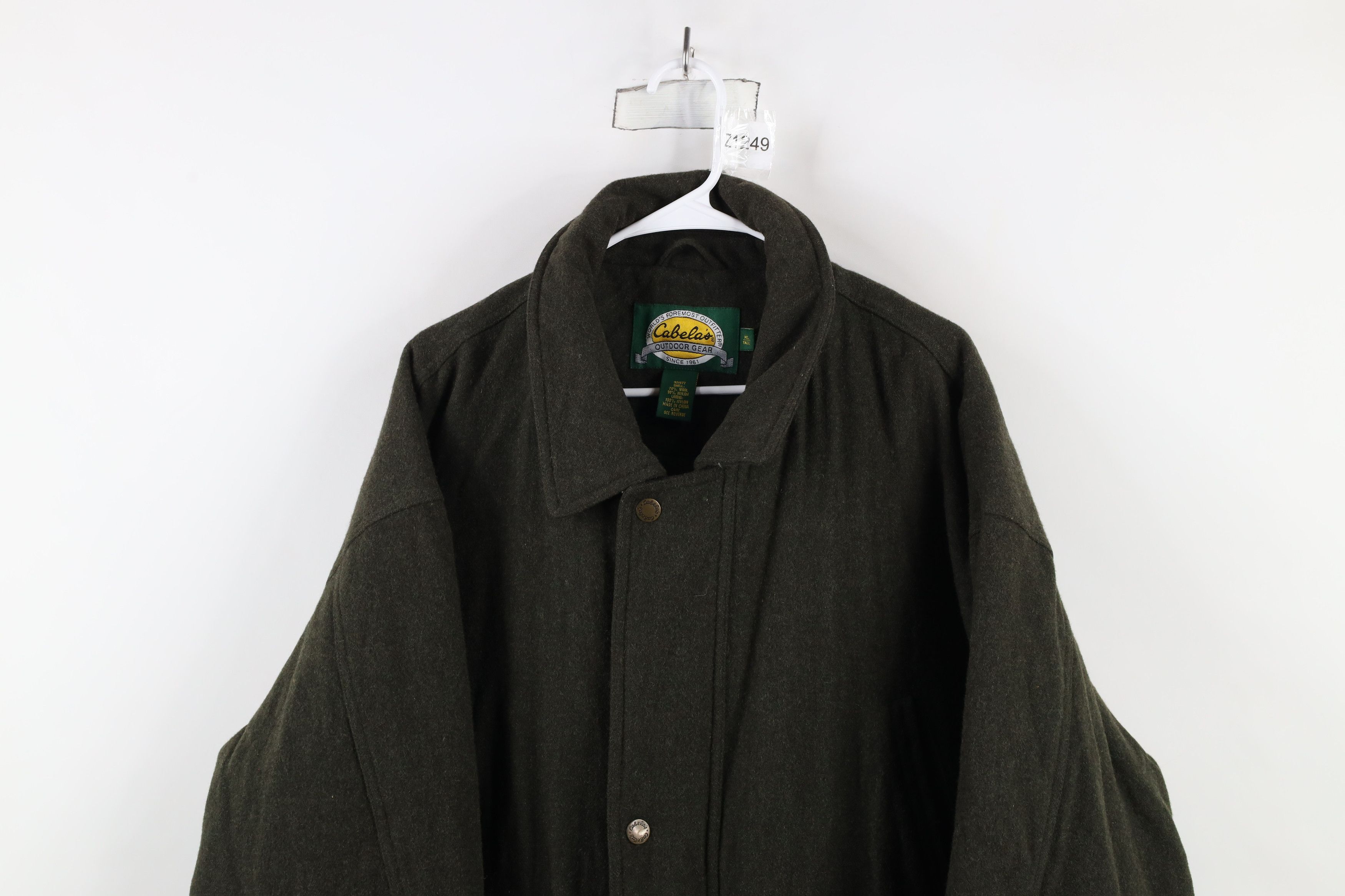 Cabelas × Vintage Vintage Cabelas Heavyweight Wool Chore Barn Jacket Green Size US XL / EU 56 / 4 - 2 Thumbnail