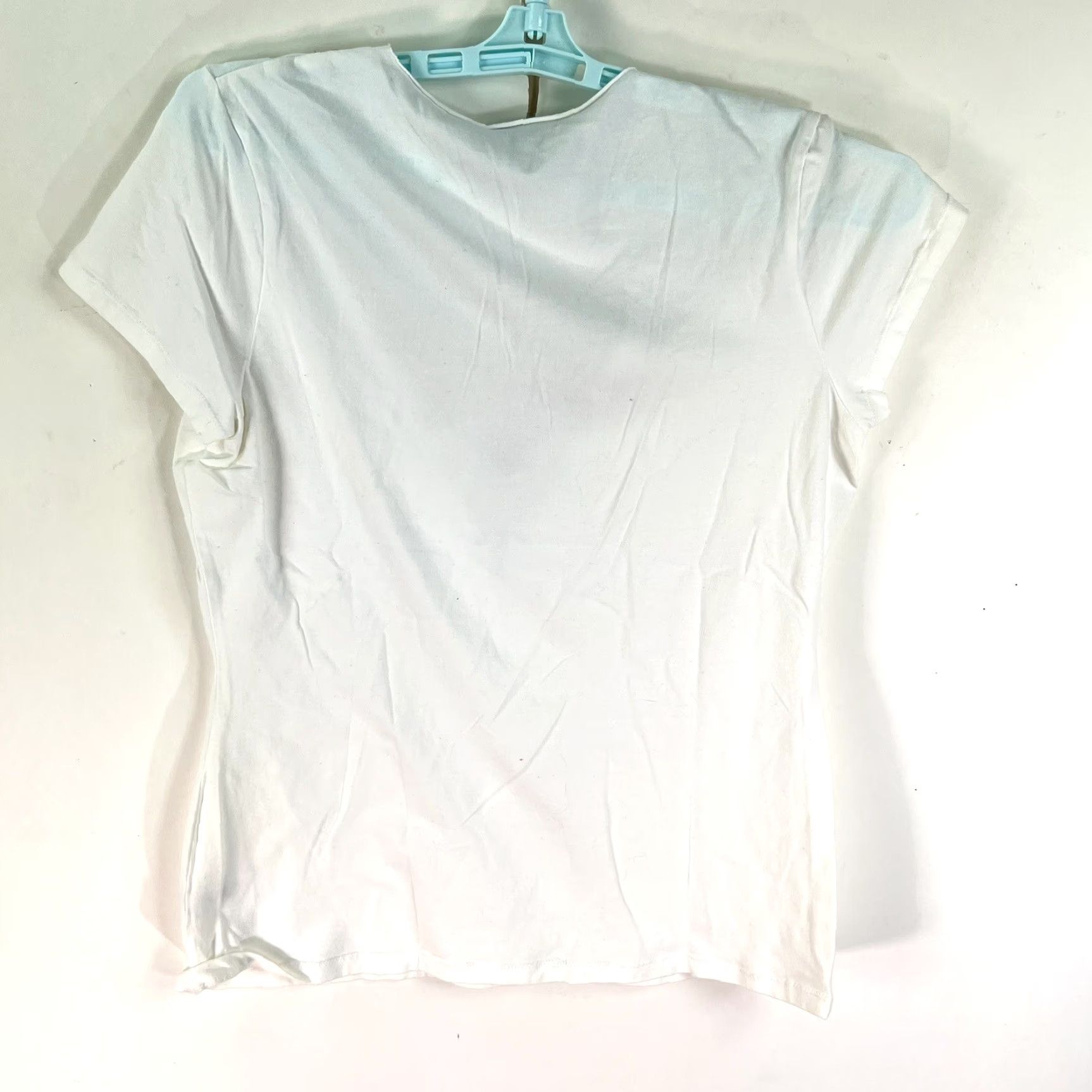 Vintage The Limited Sequined V-Neck Knit Top Juniors Size L White Casual T-Shirt Womens Size L / US 10 / IT 46 - 5 Thumbnail