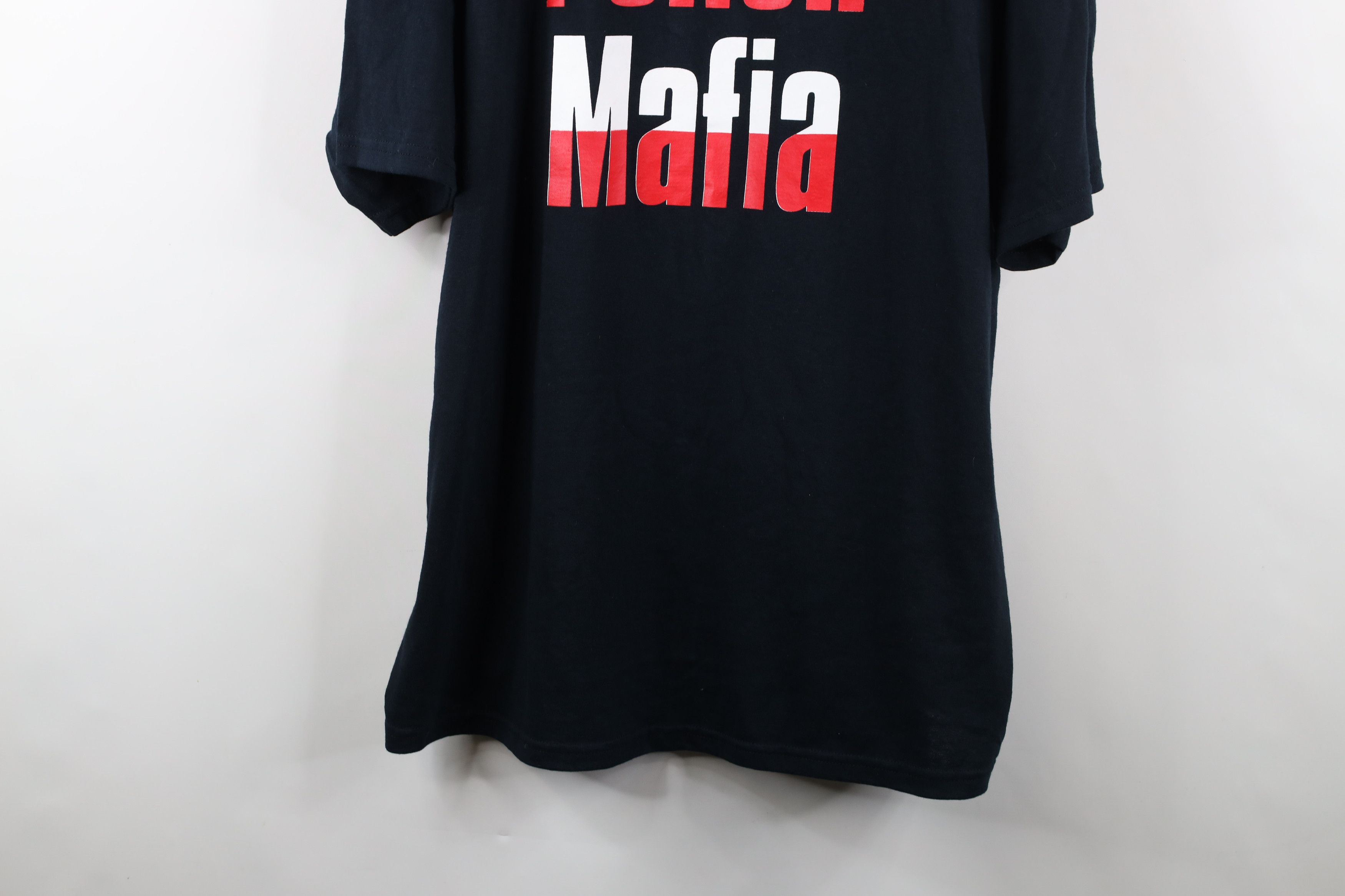 Vintage Vintage Y2K Streetwear Spell Out Polish Mafia T-Shirt Black Size US XXL / EU 58 / 5 - 3 Thumbnail