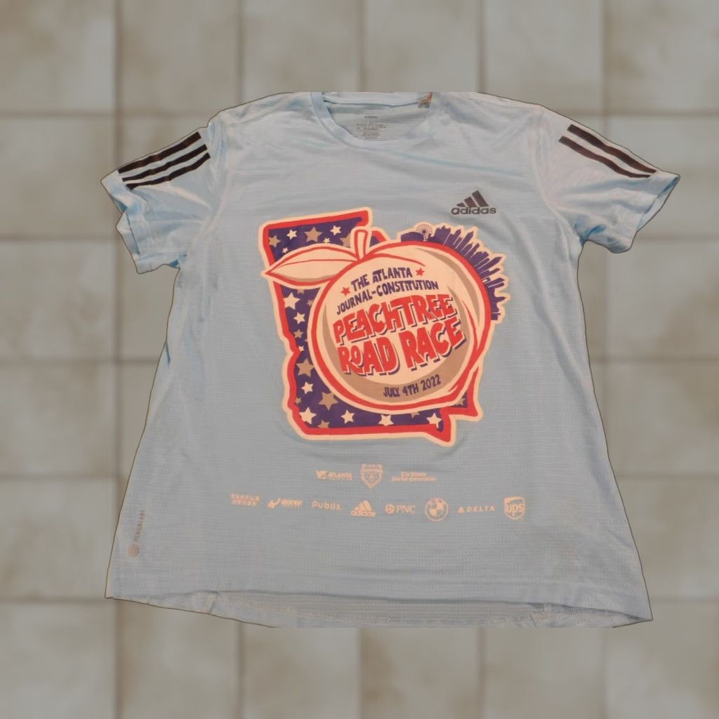 Adidas Adidas Womens Shirt L blue Polo Crew Neck Short Sleeve Solid Size L / US 10 / IT 46 - 1 Thumbnail