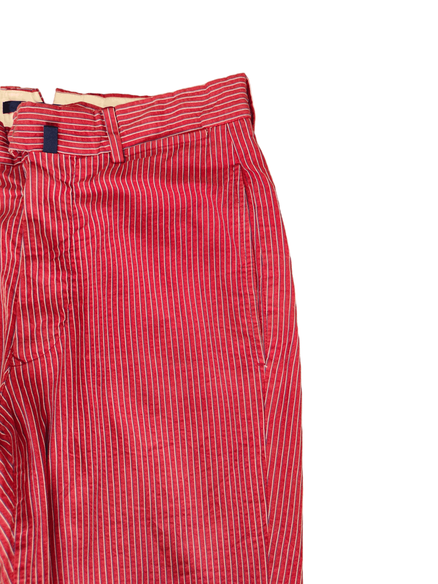 Incotex Incotex Pin Striped Red Trouser Pants Size US 28 / EU 44 - 6 Thumbnail
