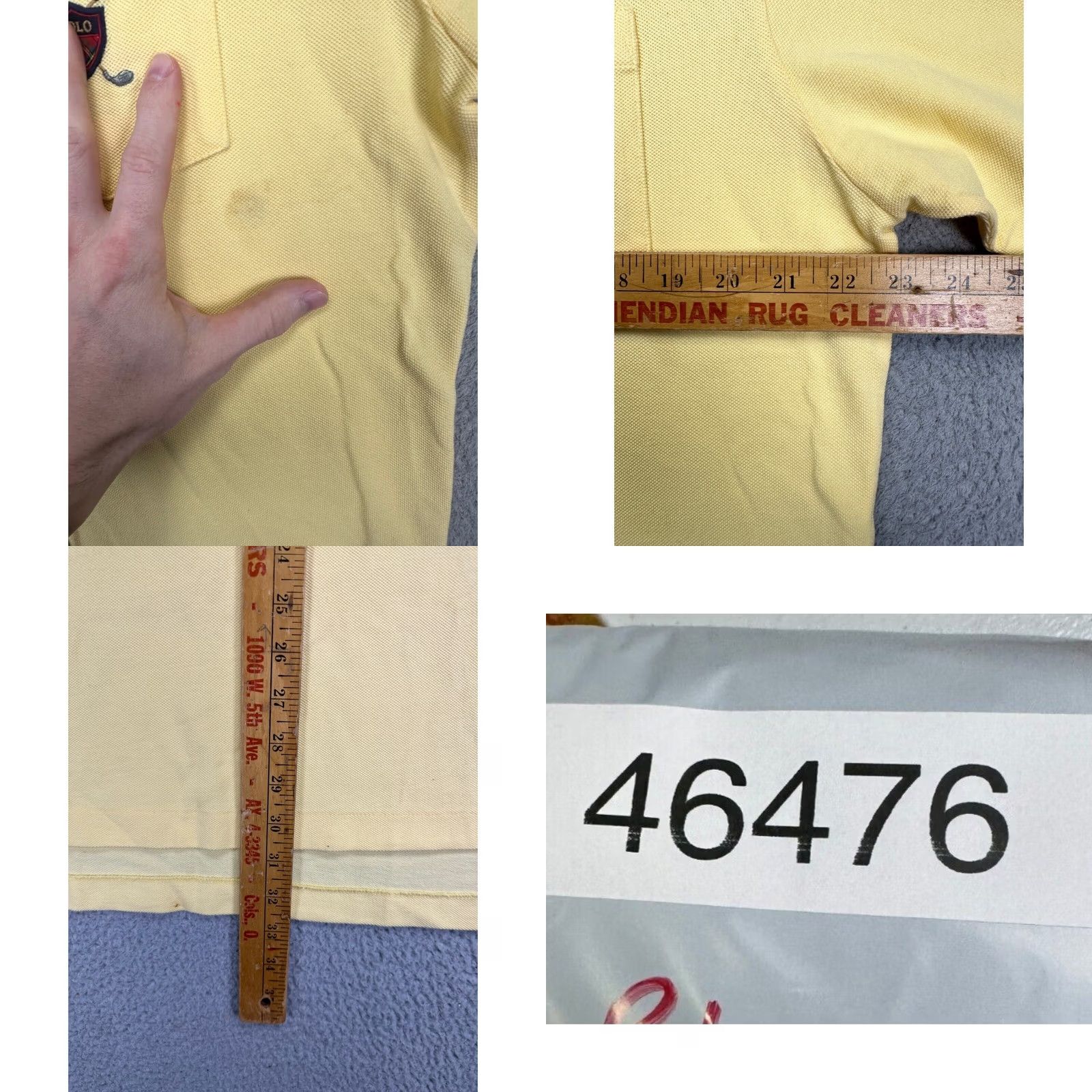 Polo Ralph Lauren Polo Ralph Lauren Polo Shirt Mens Large Yellow Pocket Short Sleeve Rugby Size US L / EU 52-54 / 3 - 8 Thumbnail