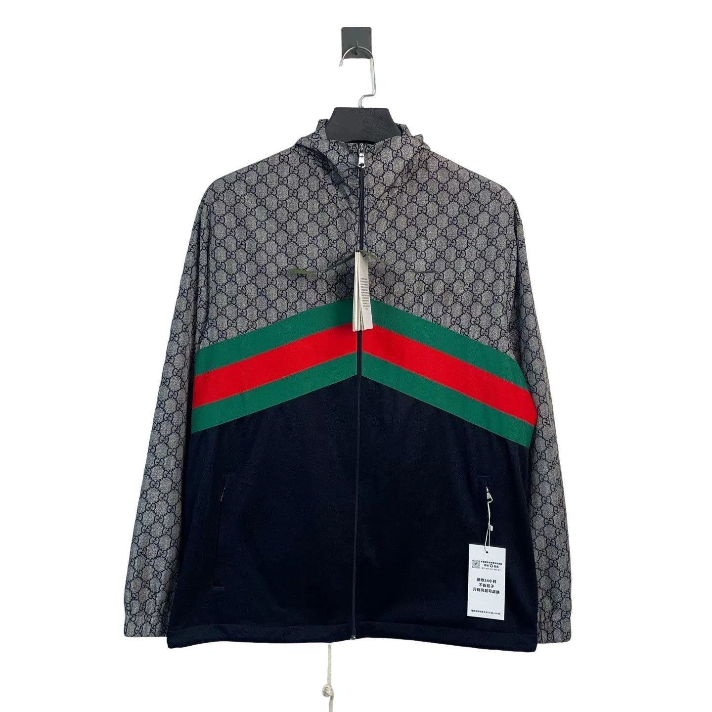 Gucci Gucci Monogram Web Stripe Jacket Size XL Size US XL / EU 56 / 4 - 1 Thumbnail