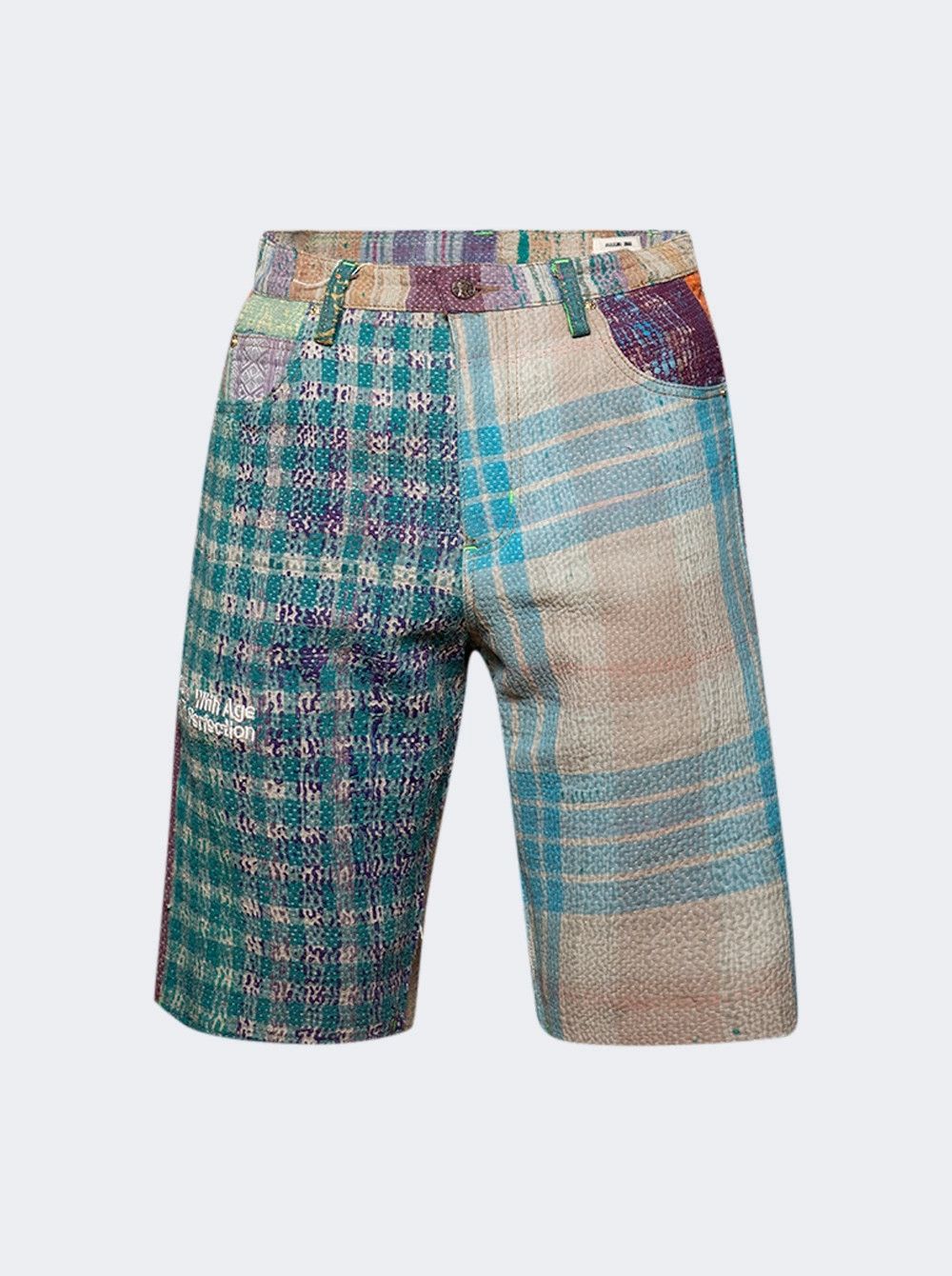 Better With Age Better With Age 'Quilted' Multicolored Shorts Size US 34 / EU 50 - 1 Preview