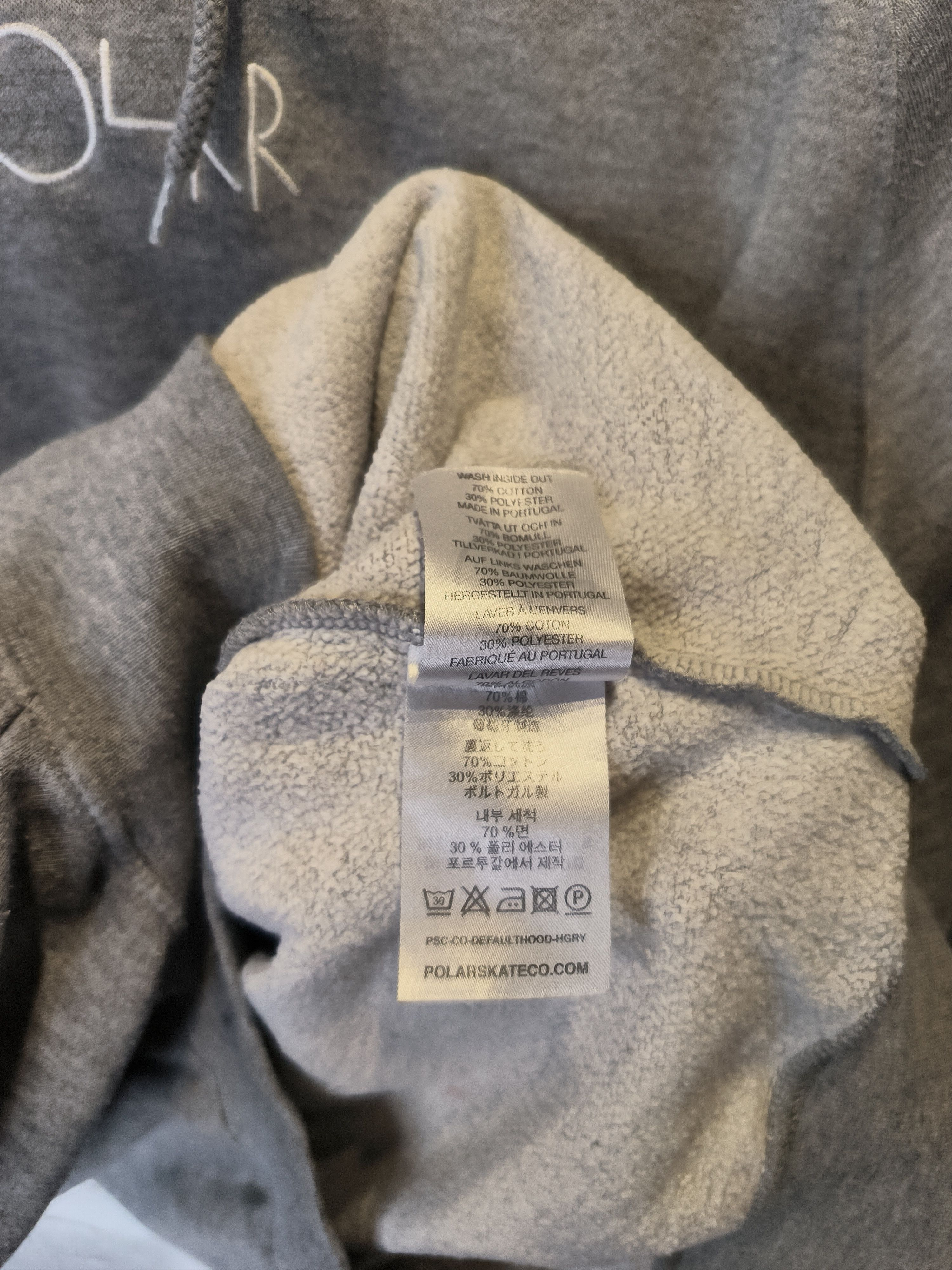 Polar Skate Co. Polar Skate Hoodie Gray Sweatshirt Logo Size US M / EU 48-50 / 2 - 5 Thumbnail