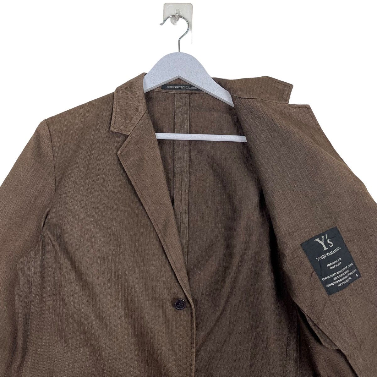 Yohji Yamamoto 🔥 YOHJI YAMAMOTO PINSTRIKE CHORE JACKET MADE IN JAPAN Size US S / EU 44-46 / 1 - 10 Thumbnail