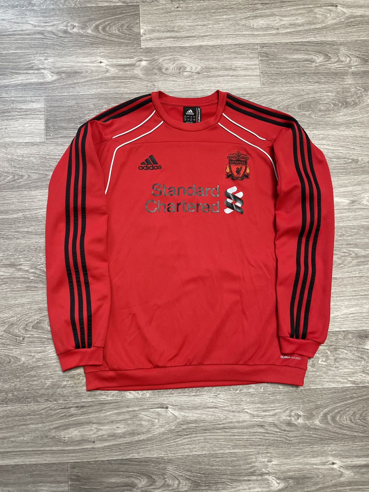 Adidas Vintage Adidas Liverpool 2010/2011 Soccer Jersey Sweatshirt Size US XL / EU 56 / 4 - 1 Thumbnail
