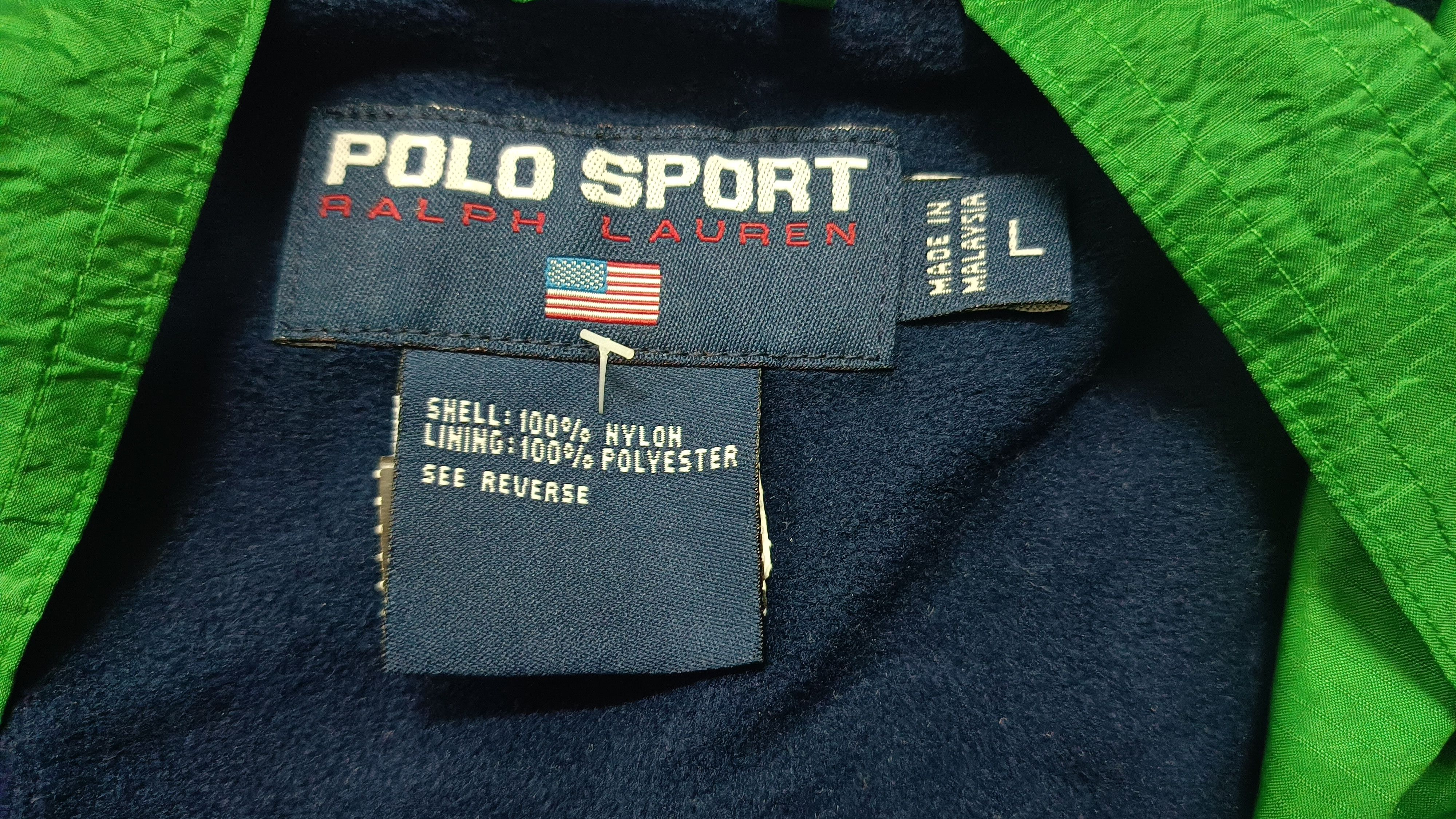 Polo Ralph Lauren 🔥🔥Rare Vintage 90s Polo RL Sport Windbreaker Jacket Size US L / EU 52-54 / 3 - 5 Thumbnail