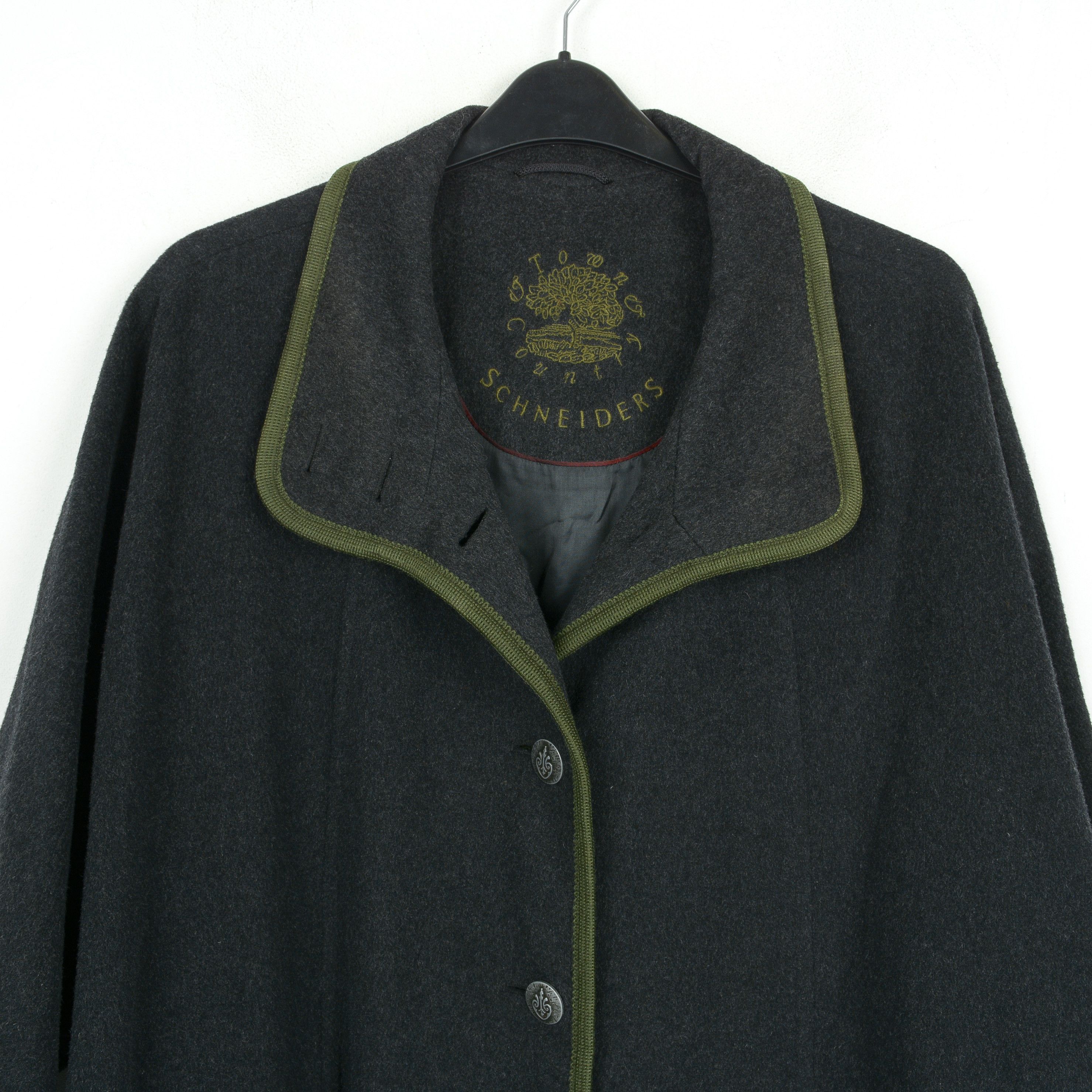 Schneiders Paloma XL Wool Coat Overcoat Trachten Jacket Button Up Jager Size XL / US 12-14 / IT 48-50 - 4 Thumbnail