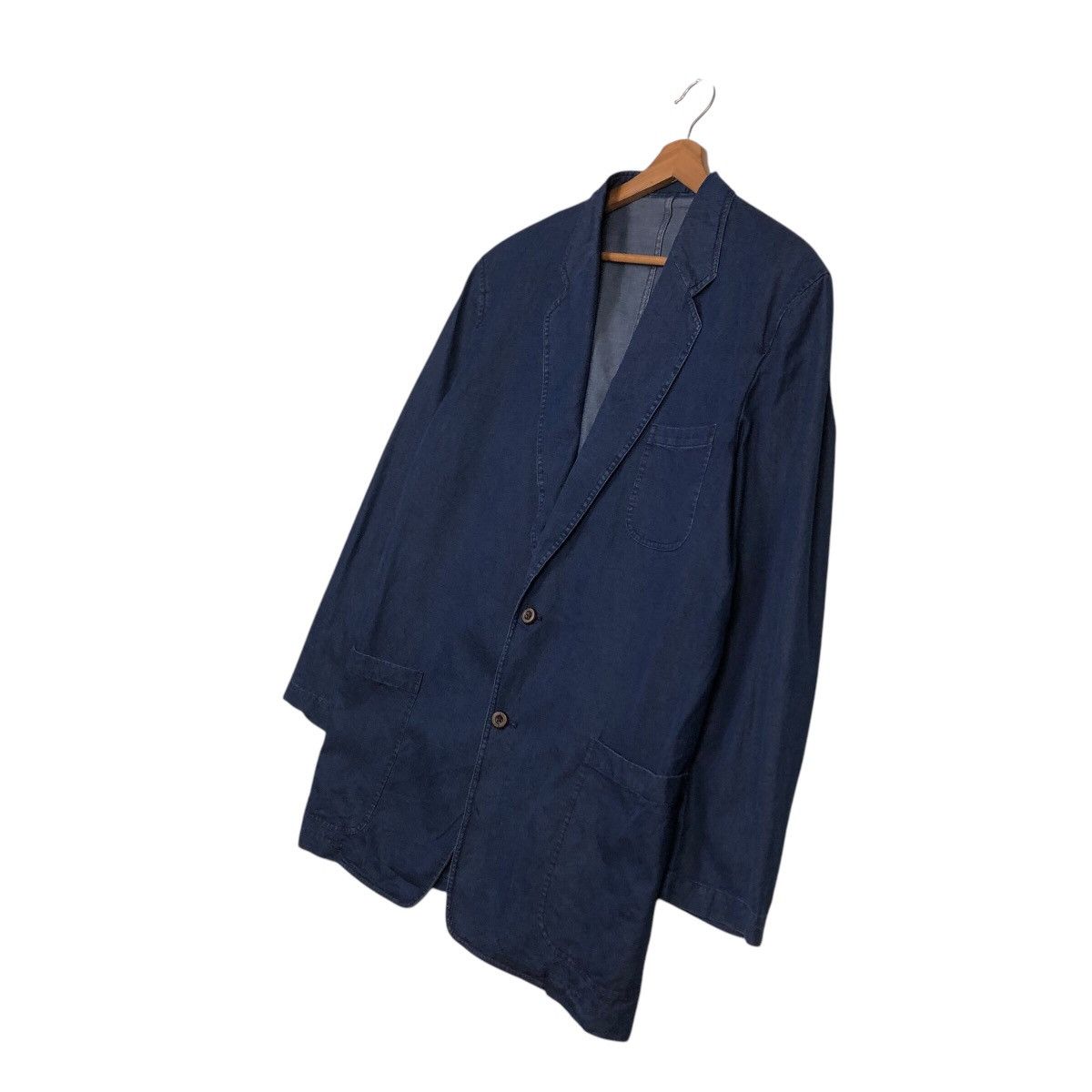 Burberry 📌Vintage Chore Jacket Denim Blue Burberrys Double Breast Size US M / EU 48-50 / 2 - 3 Thumbnail