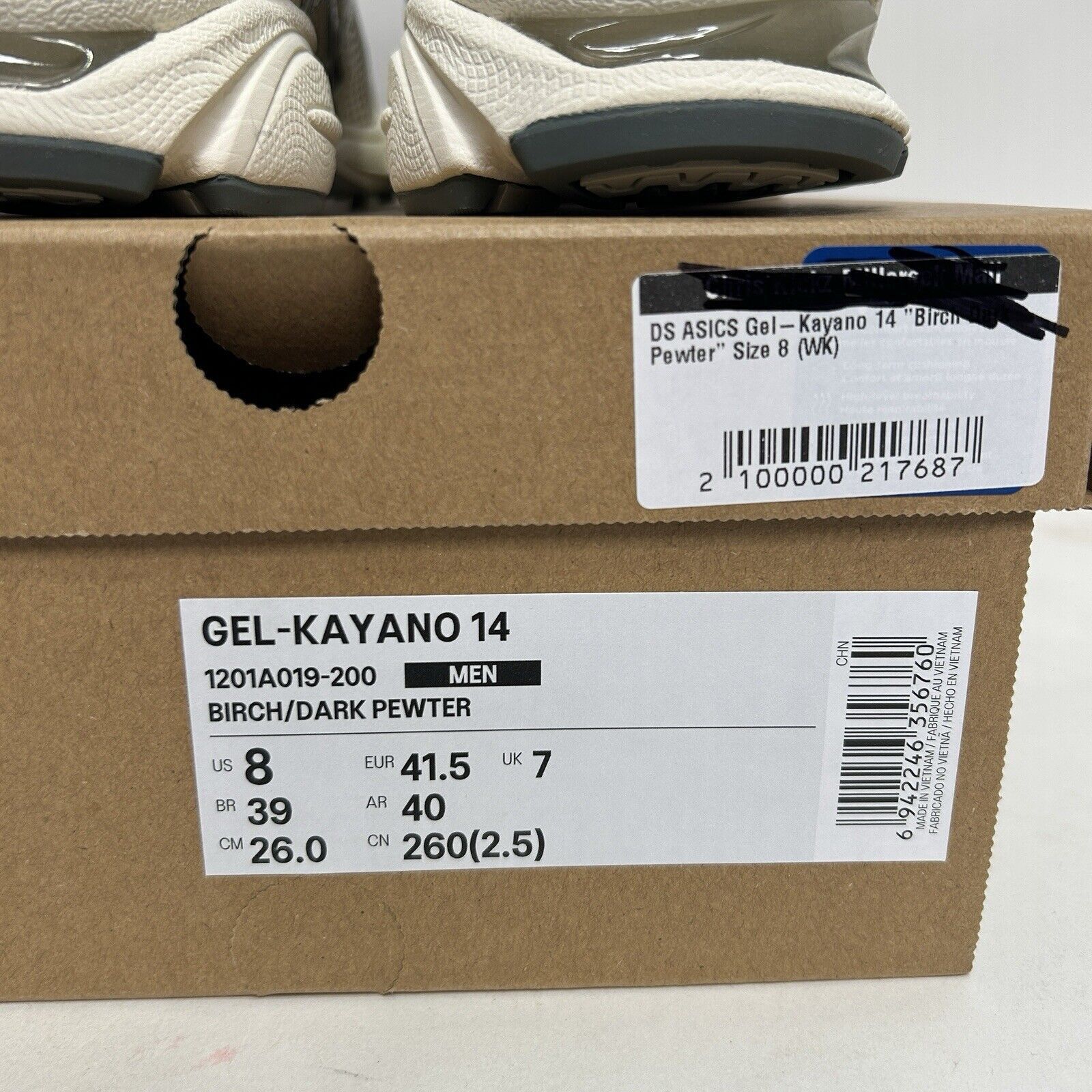 Asics ASICS Gel Kayano 14 “Birch Dark Pewter” 2024 Size US 8 / EU 41 - 5 Thumbnail