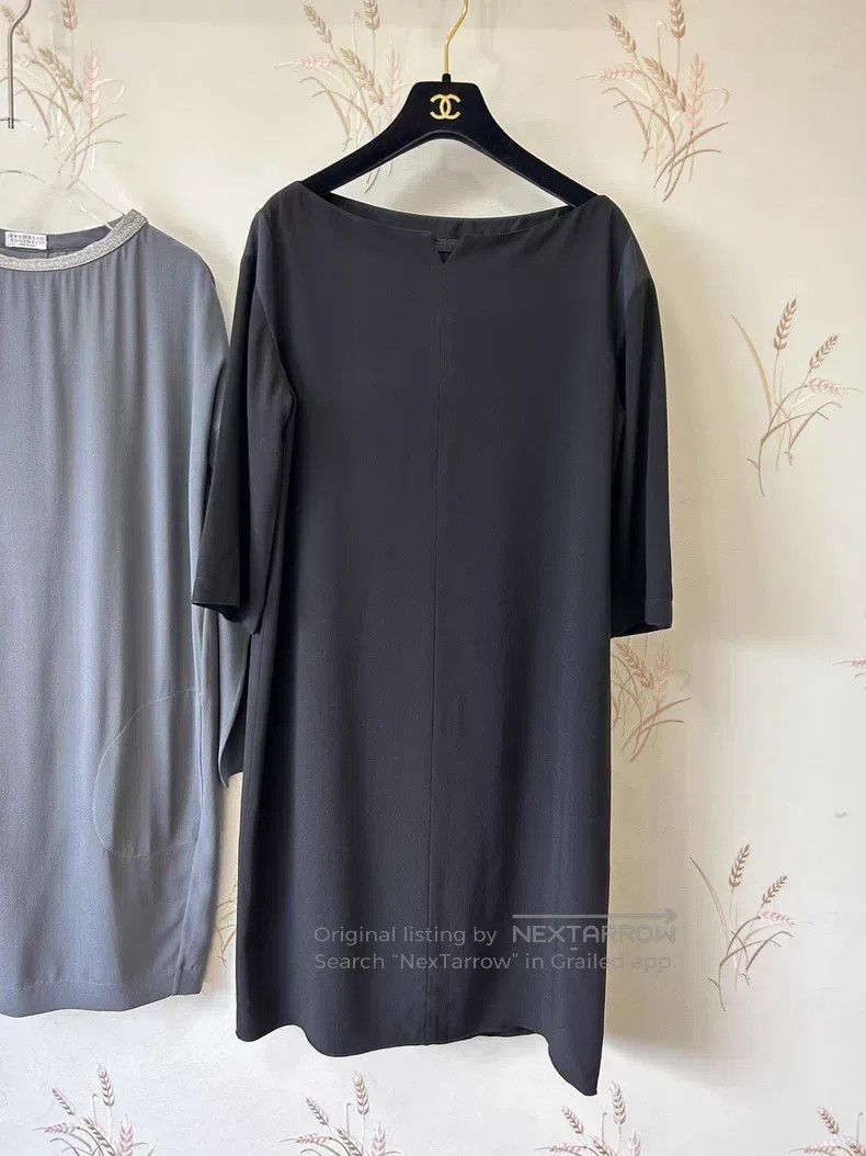 The Row The Row size 4 A black dress with a round neck Size S / US 4 / IT 40 - 4 Thumbnail