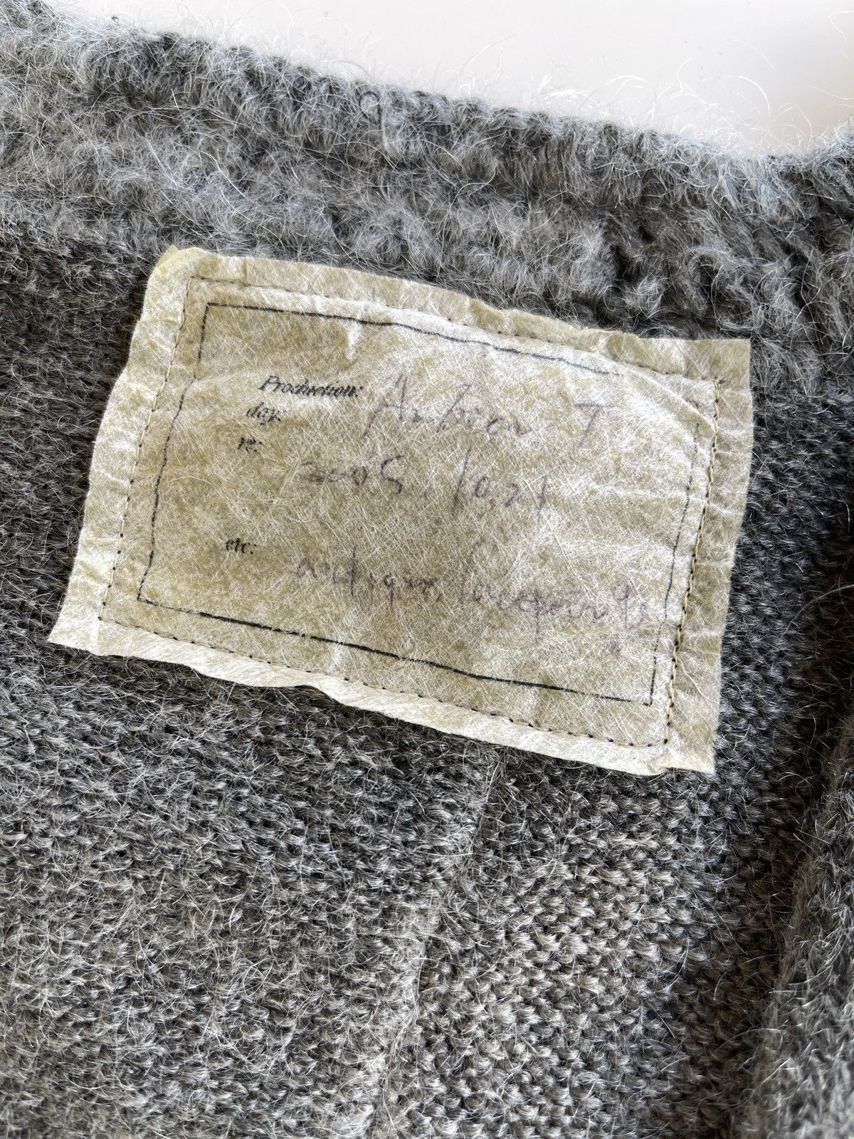 Japanese Brand 2005 Ambient Iconic Assymetrical Wool Mohair Cardigan Size S / US 4 / IT 40 - 18 Thumbnail