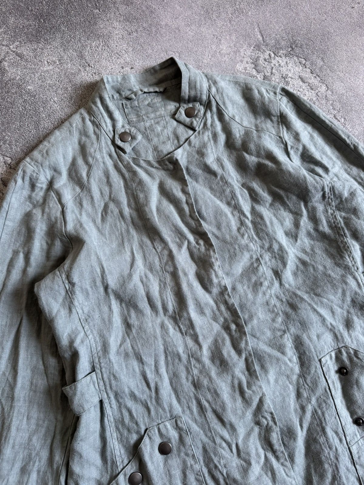 Rundholz Grizas S linen long dress Avantgarde oversized boho jacket Size S / US 4 / IT 40 - 13 Thumbnail