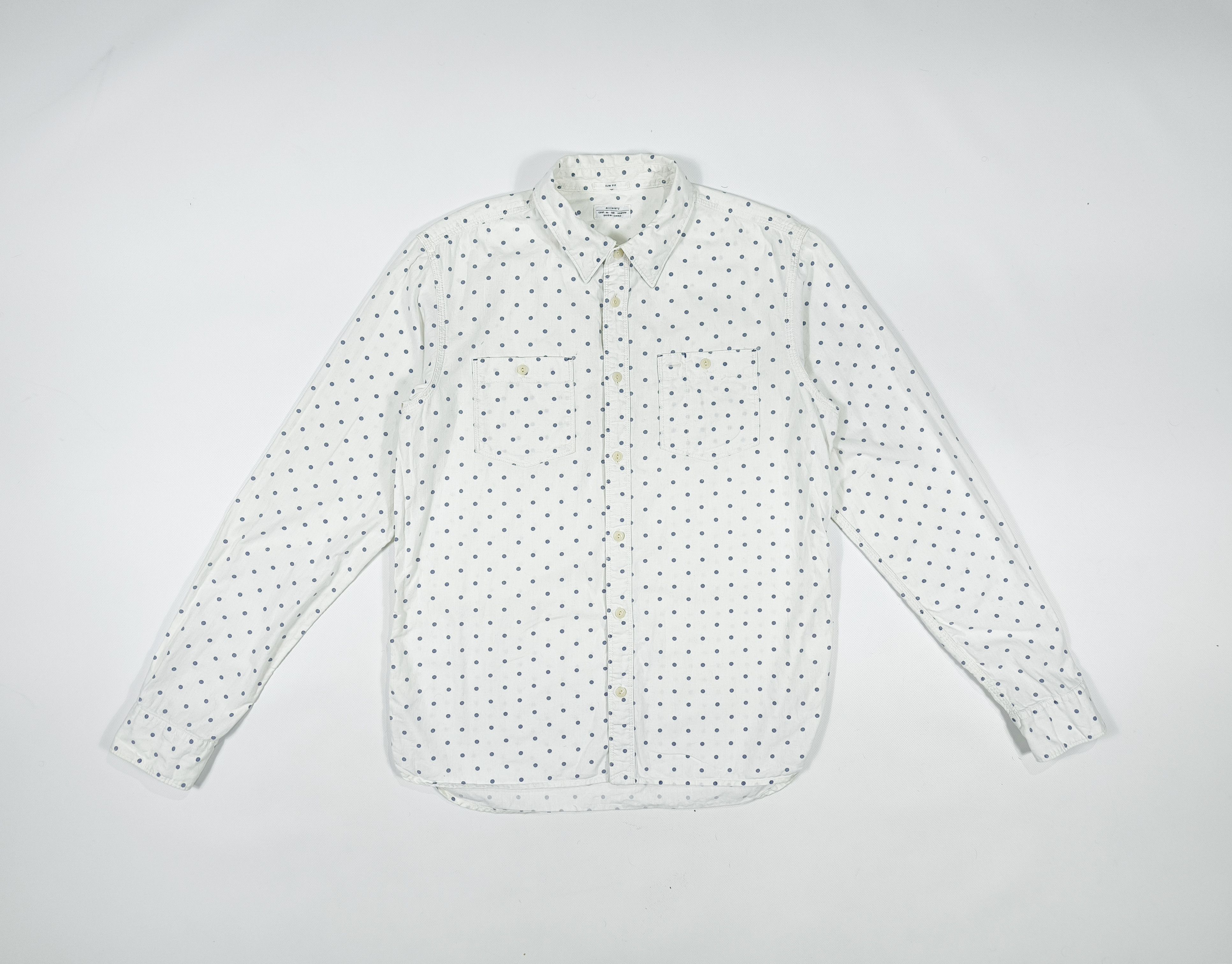 Allsaints AllSaints Coolidge Polka Dot Cotton Shirt Size M Size US M / EU 48-50 / 2 - 1 Thumbnail