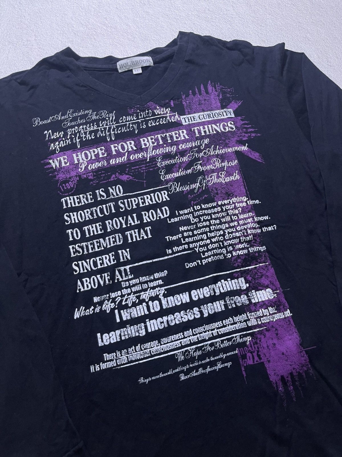 Japanese Brand Y2K HOL-BROOK long sleeve tshirt Size US L / EU 52-54 / 3 - 3 Thumbnail