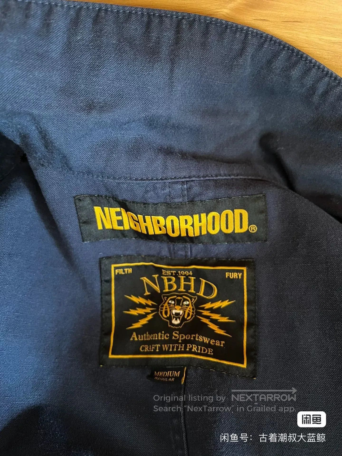 Neighborhood Neighborhood Indigo Dyed Hemp Workwear Trench. Size US M / EU 48-50 / 2 - 9 Thumbnail
