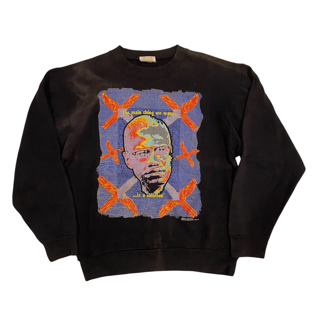 Vintage Vintage Malcom X Dr Betty Shabazz 1992 Crewneck Size US L / EU 52-54 / 3 - 1 Thumbnail