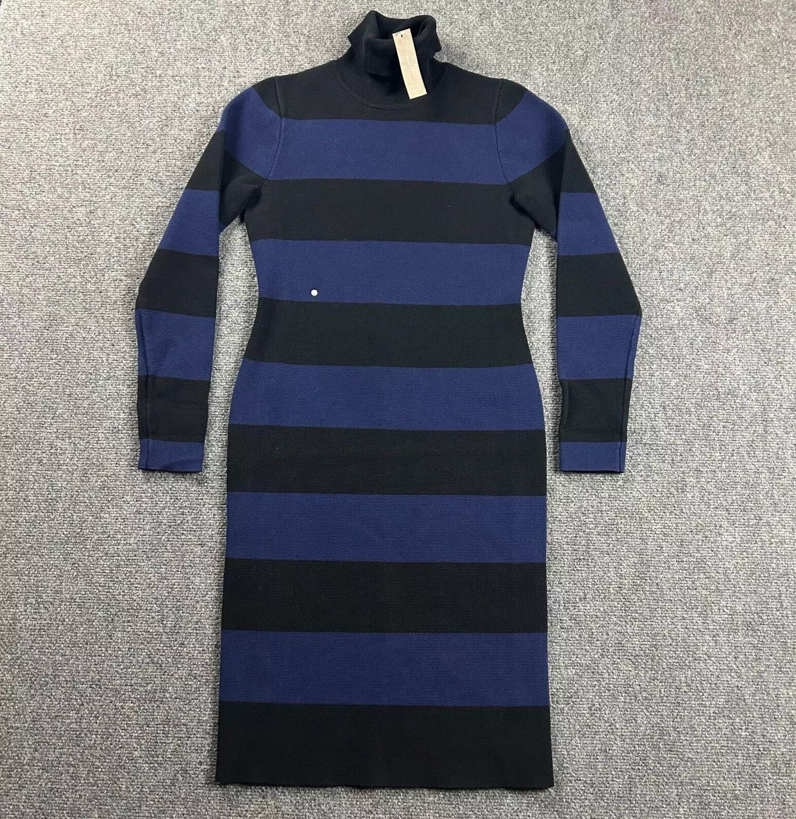 J.Crew J Crew Dress Womens XS Striped Sheath Sweater Turtleneck New Size XS / US 0-2 / IT 36-38 - 1 Thumbnail