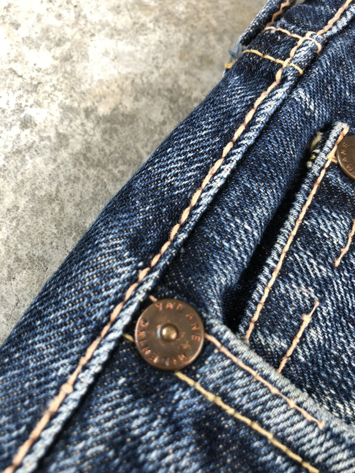 Evisu Evisu Lot 5040 Sakura Daicock Selvedge Denim Distressed Size US 35 - 19 Thumbnail