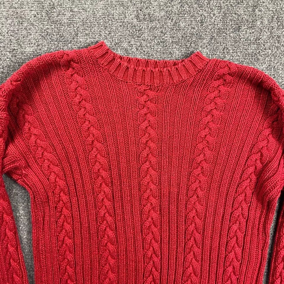 Old Navy × Vintage Old Navy Sweater Womens Large Cable Knit Chunky Ramie Size L / US 10 / IT 46 - 2 Thumbnail