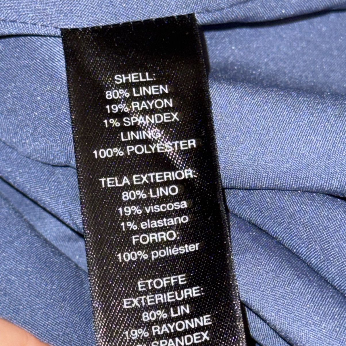 Chicos Chico’s Black Label linen blend twill blazer Size L / US 10 / IT 46 - 5 Thumbnail