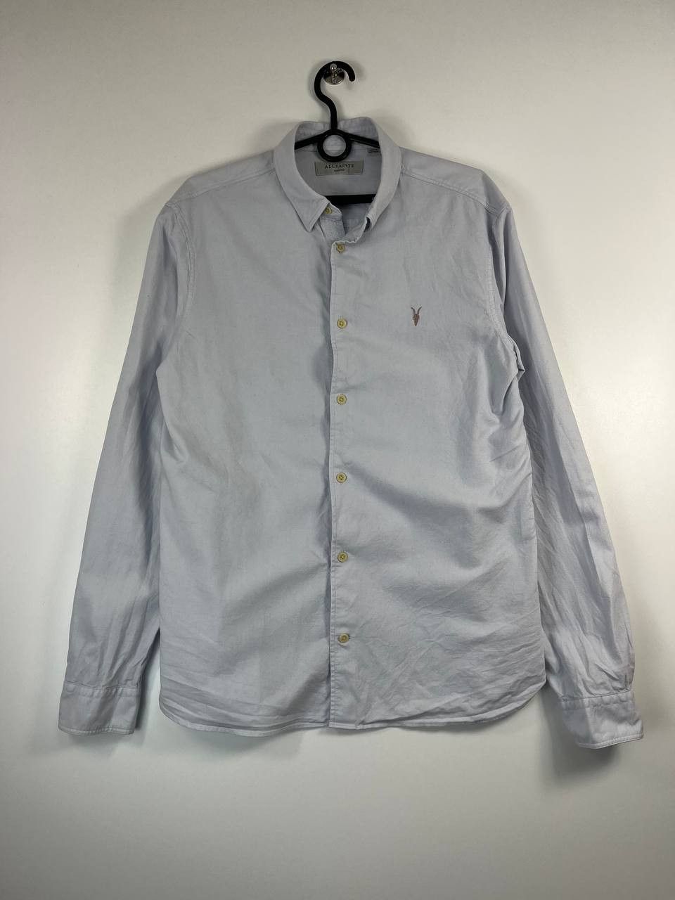 Allsaints AllSaints Oxford Shirt Light Sleeve Embroidered Logo Size M Size US M / EU 48-50 / 2 - 1 Thumbnail