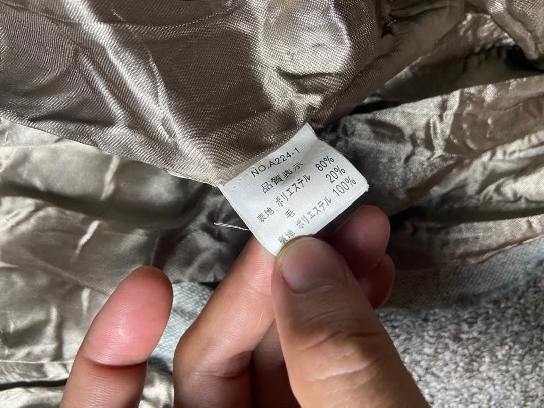 Japanese Brand Spread Azure Double Breasted Frayed Seams Trench Coat (160) Size XS / US 0-2 / IT 36-38 - 8 Thumbnail