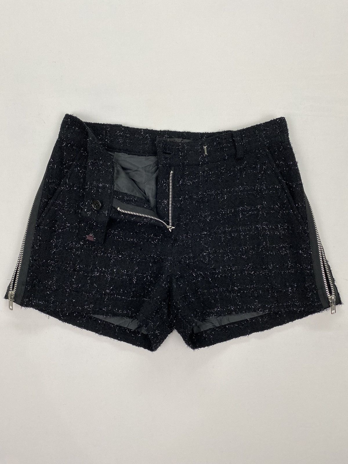 Designer × Japanese Brand Nicky Hilton 09AW Side Zipper Shorts Size 27" / US 4 / IT 40 - 7 Thumbnail