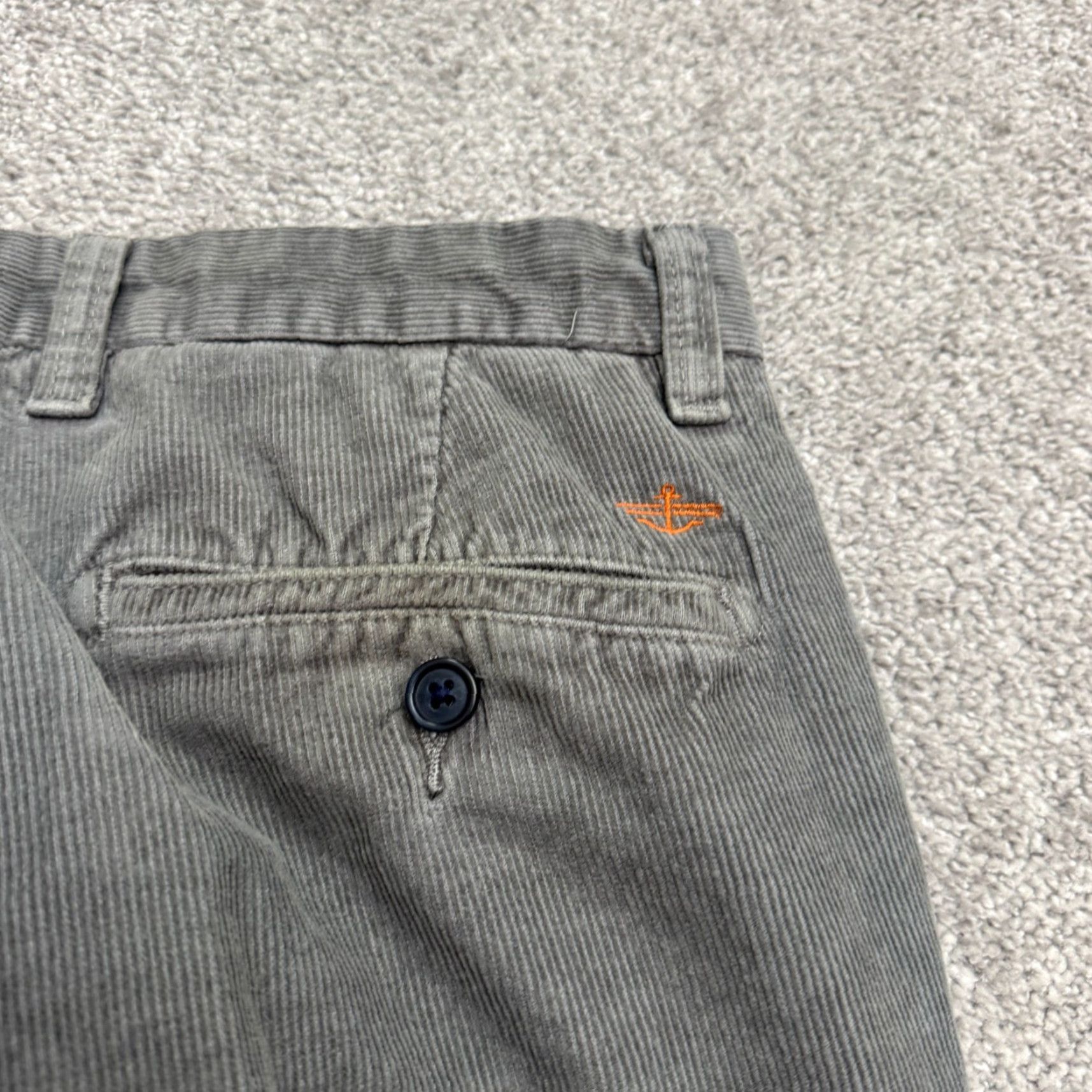 Dockers DOCKERS D3 Classic Corduroy Khaki Pants 36x29 Gray Cotton Straight Mens Size US 36 / EU 52 - 4 Thumbnail