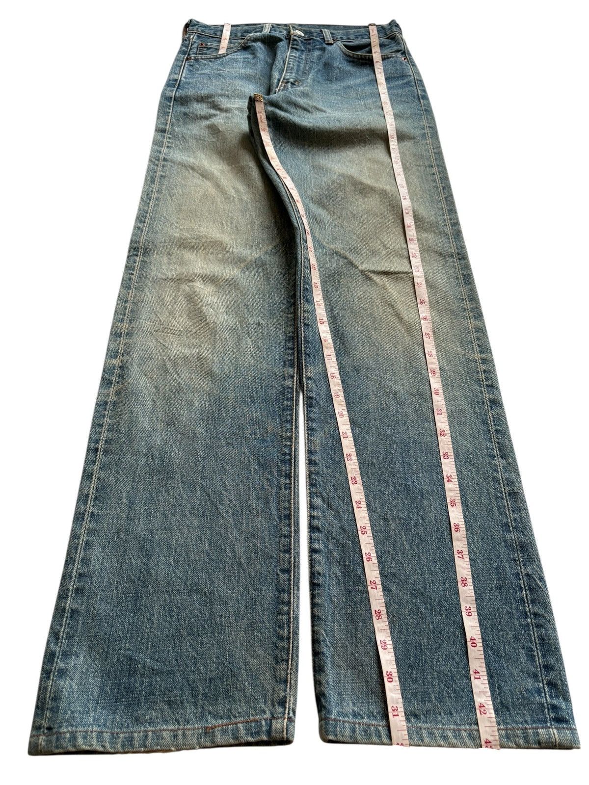Levi's Vintage 80s Levis 502XX Big E Selvedge Distress Loose Jean Size US 28 / EU 44 - 15 Thumbnail