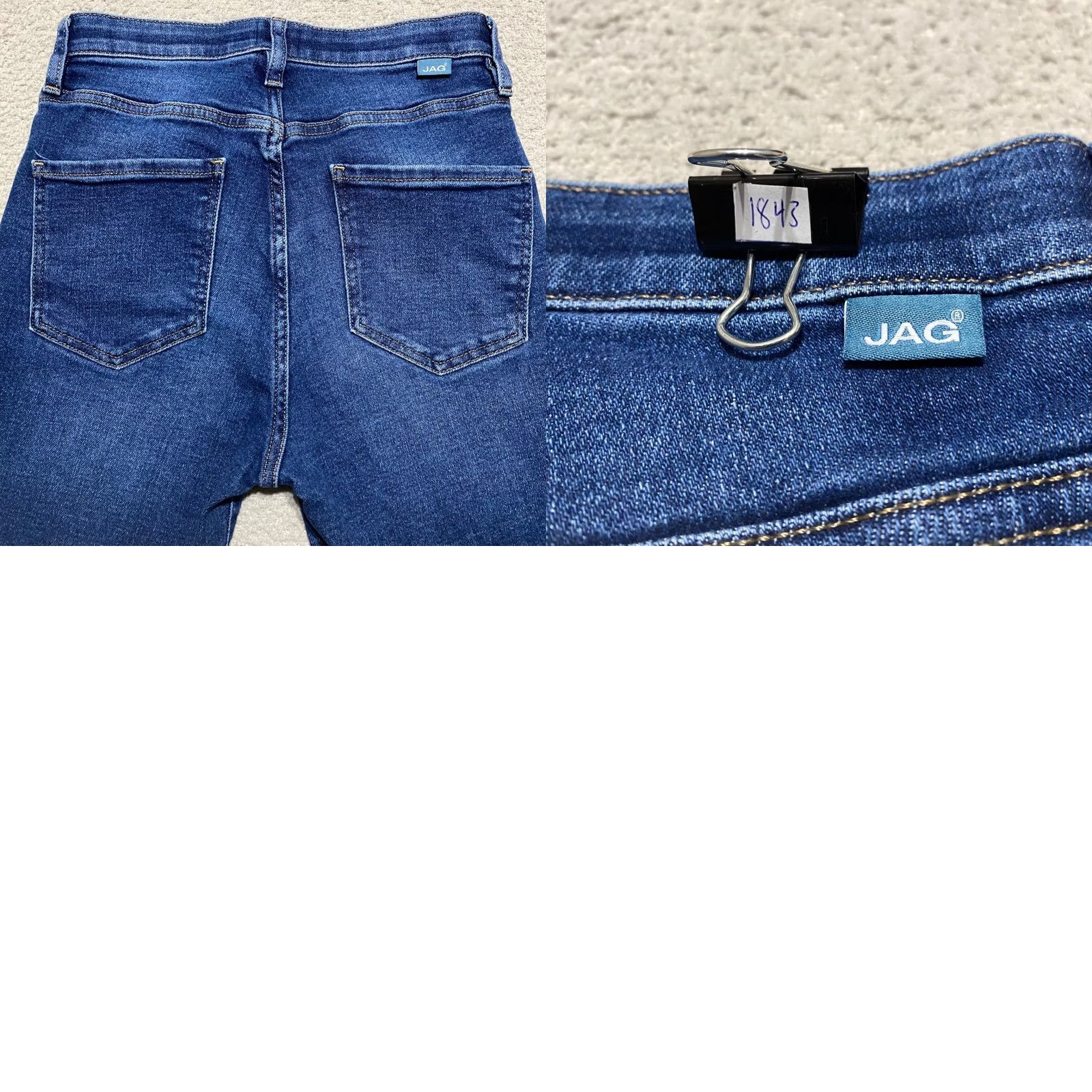 AG Jeans Jag Jeans Womens Phoebe Bootcut Crop High Rise Jeans sz 0 Blue Medium Wash Size 25" / US 0 / IT 36 - 9 Thumbnail