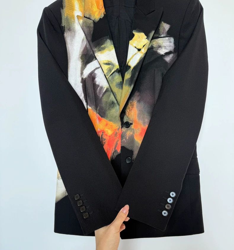 Givenchy Sise44 Showcase Hand-Painted Oil Painting Suit Jac