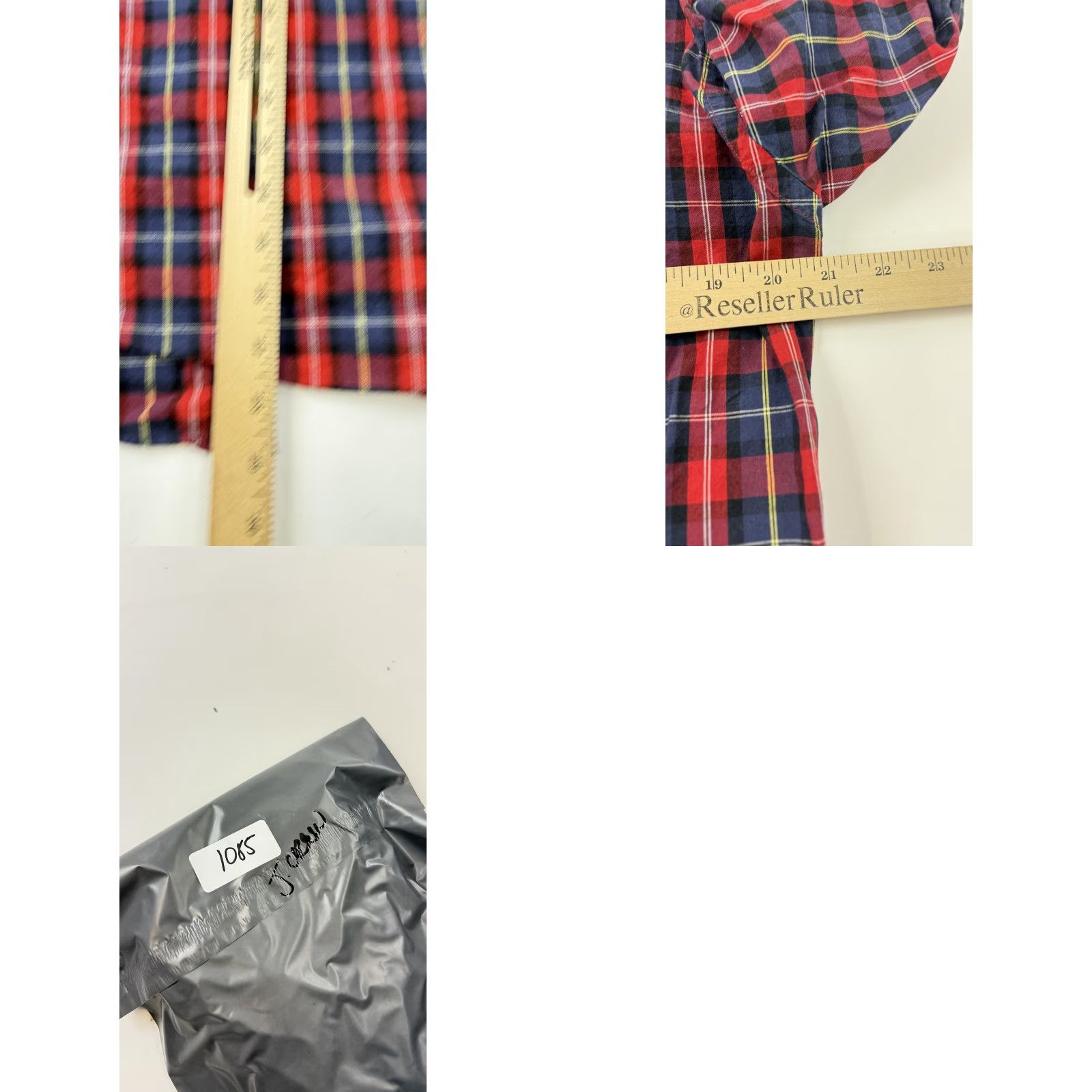 J.Crew J.Crew Shirt Mens Medium Red Navy Plaid Button-Down Long Sleeve Cotton Casual Size US M / EU 48-50 / 2 - 8 Thumbnail