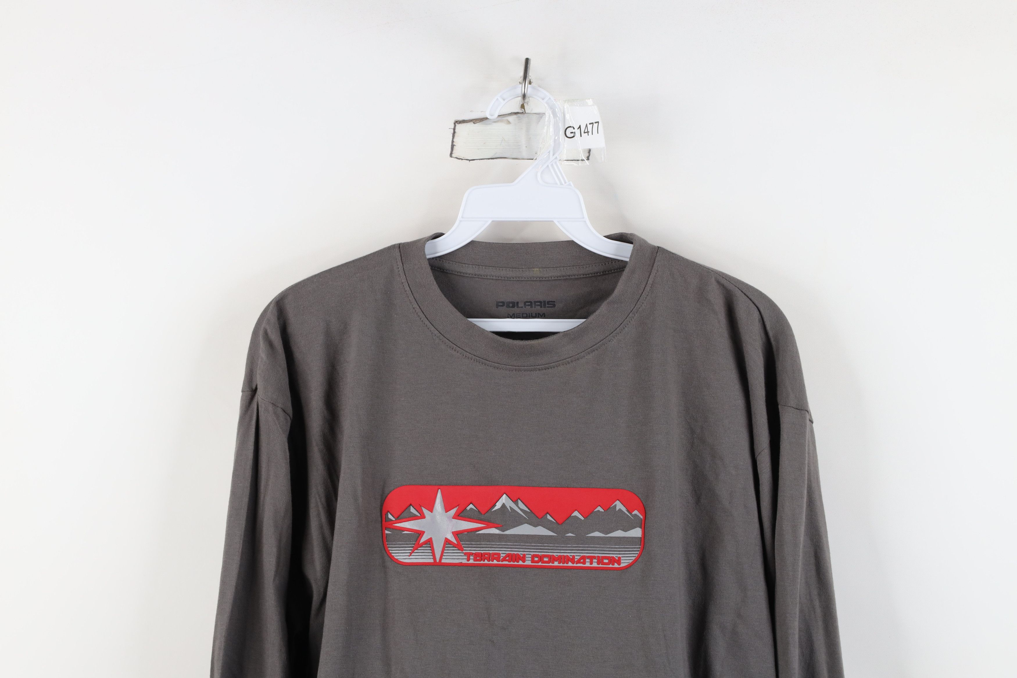 Vintage Vintage Y2K Polaris Snowmobile Long Sleeve T-Shirt Gray Size US M / EU 48-50 / 2 - 2 Thumbnail