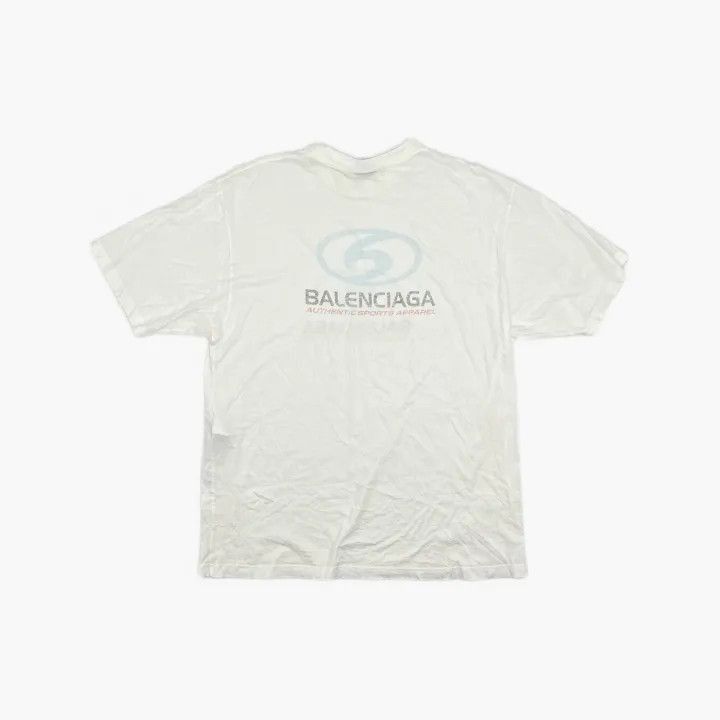 Balenciaga Balenciaga Balenciaga FW23 Logo Print Short Sleeve TShirt Size US L / EU 52-54 / 3 - 3 Thumbnail