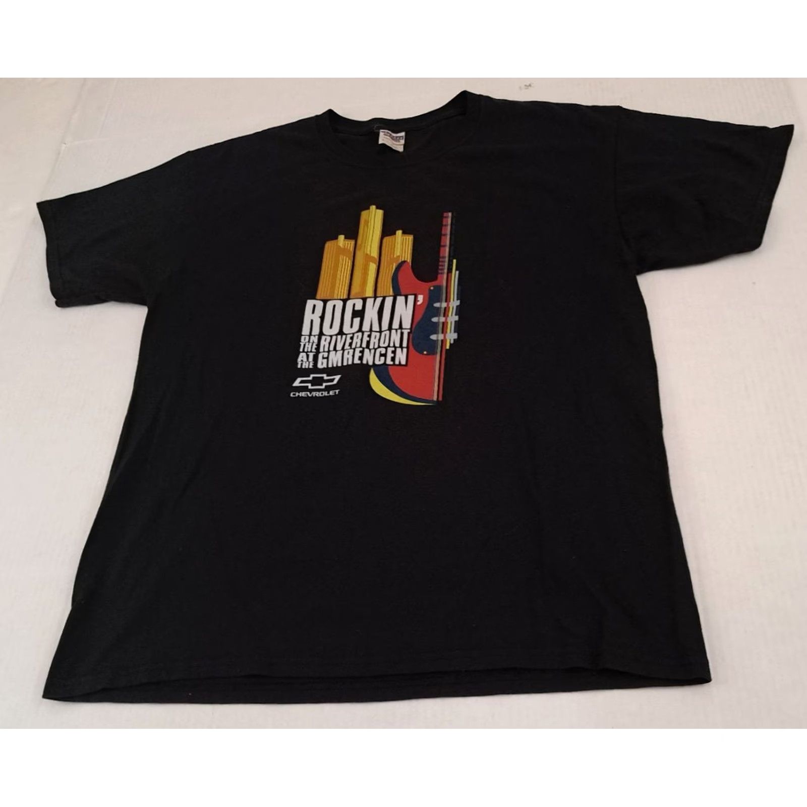 Jerzees VINTAGE Rockin at Riverfront at GM RenCen Marshall Tucker,Soul Asylum LG TShirt Shirt Unisex Adults L Black Music Rock 2008 Mens Womens Size US L / EU 52-54 / 3 - 4 Thumbnail