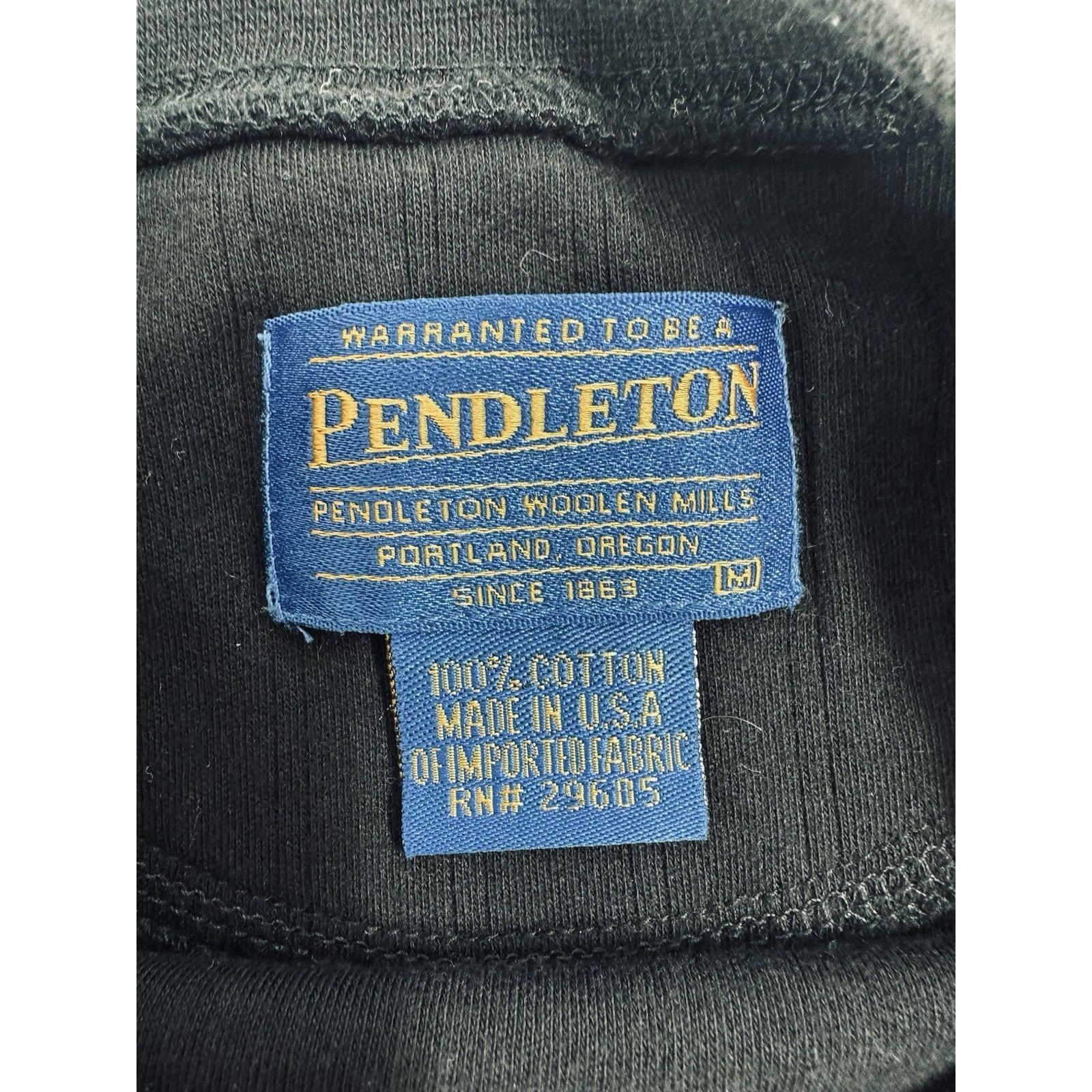 Pendleton Pendleton Ribbed Short Sleeve Shirt Mens Medium Black Size US M / EU 48-50 / 2 - 2 Thumbnail