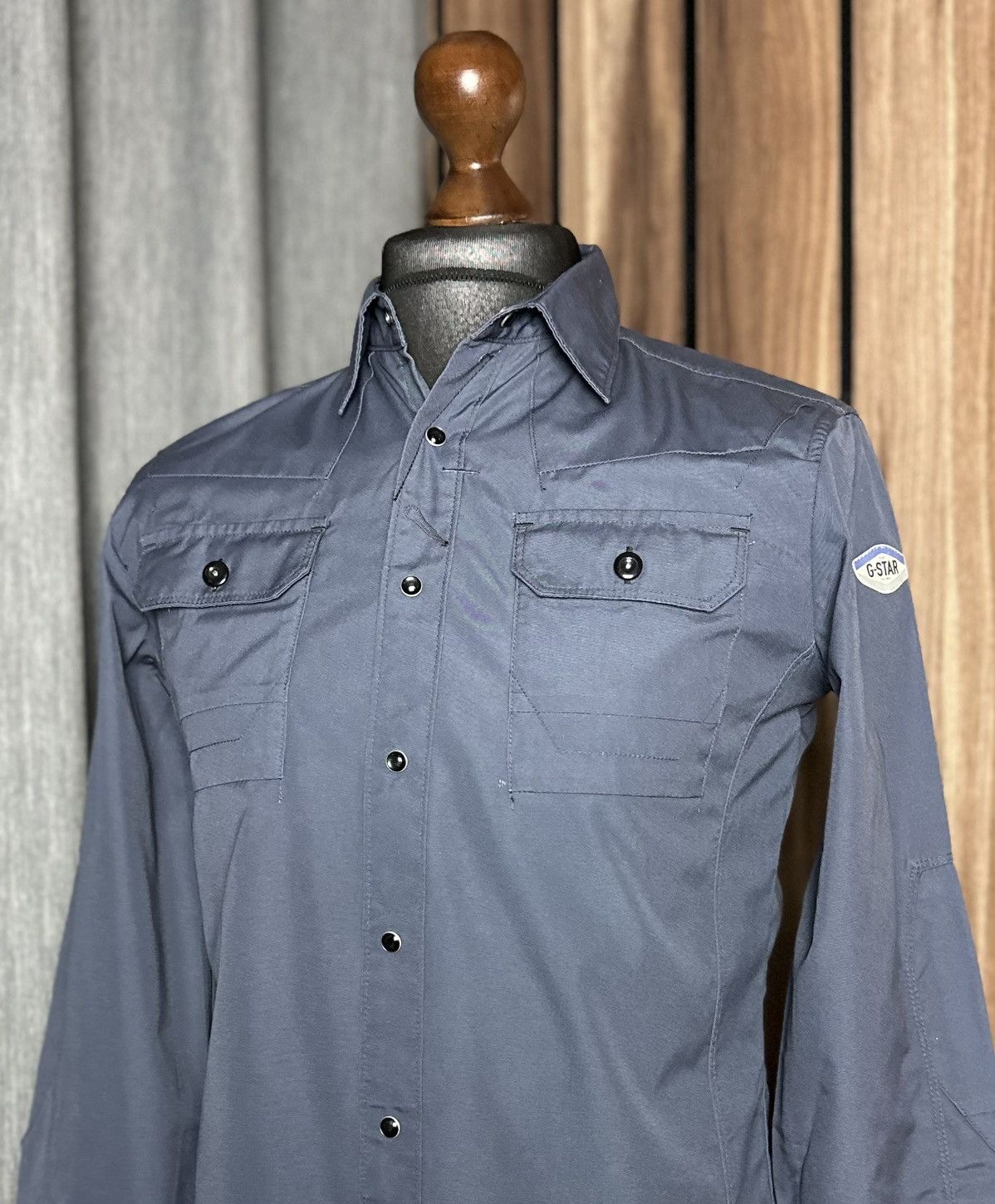 G-Star × Japanese Brand G-Star Men's Pockets Shirt Long Sleeve Size M Size US M / EU 48-50 / 2 - 4 Thumbnail