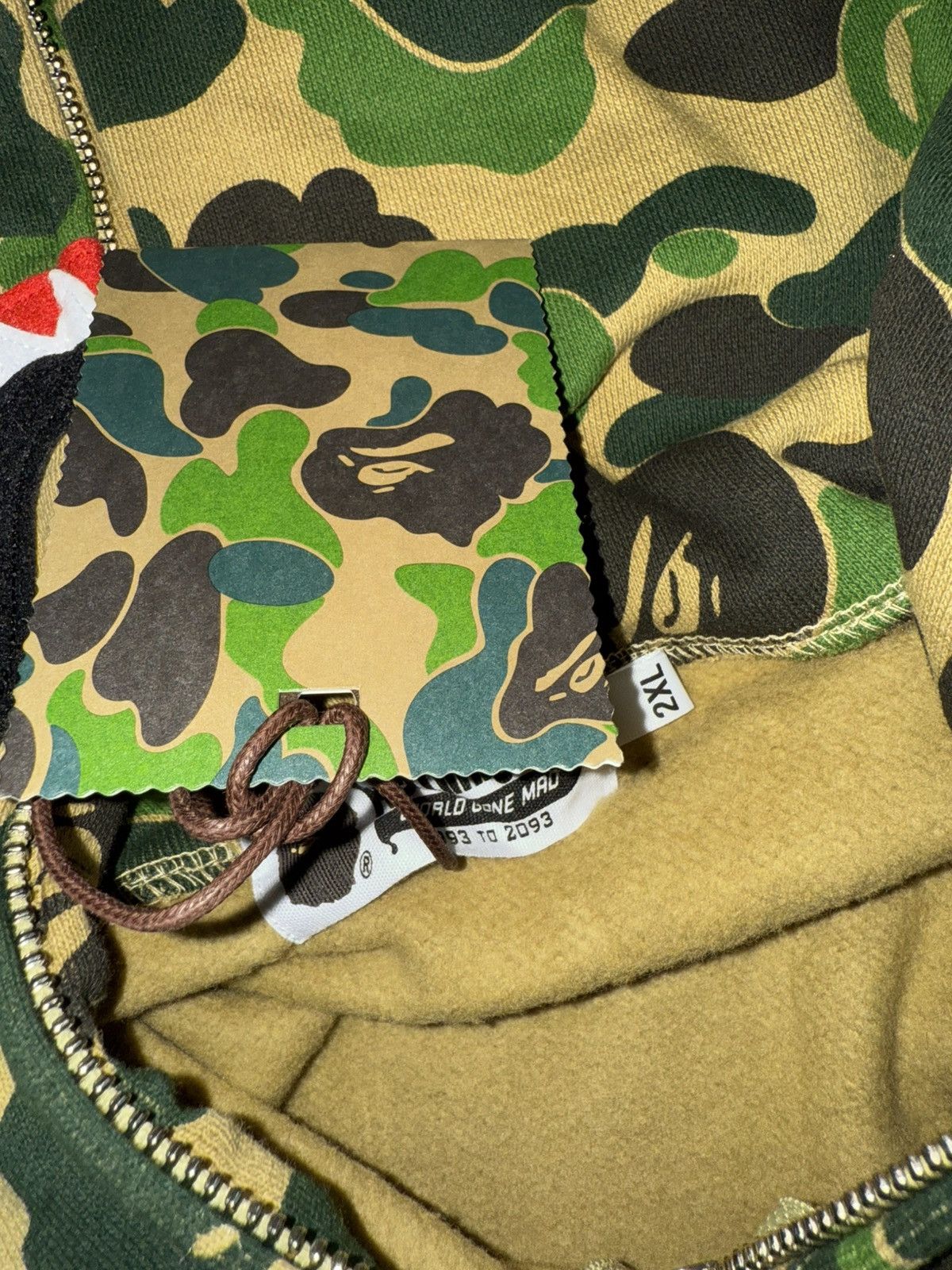 Bape Bape Green ABC Camo PONR Shark Full Zip Size US XXL / EU 58 / 5 - 5 Thumbnail